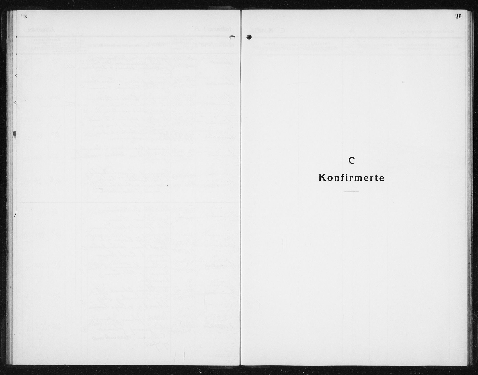 Ministerialprotokoller, klokkerbøker og fødselsregistre - Sør-Trøndelag, SAT/A-1456/617/L0432: Parish register (copy) no. 617C03, 1936-1942, p. 30