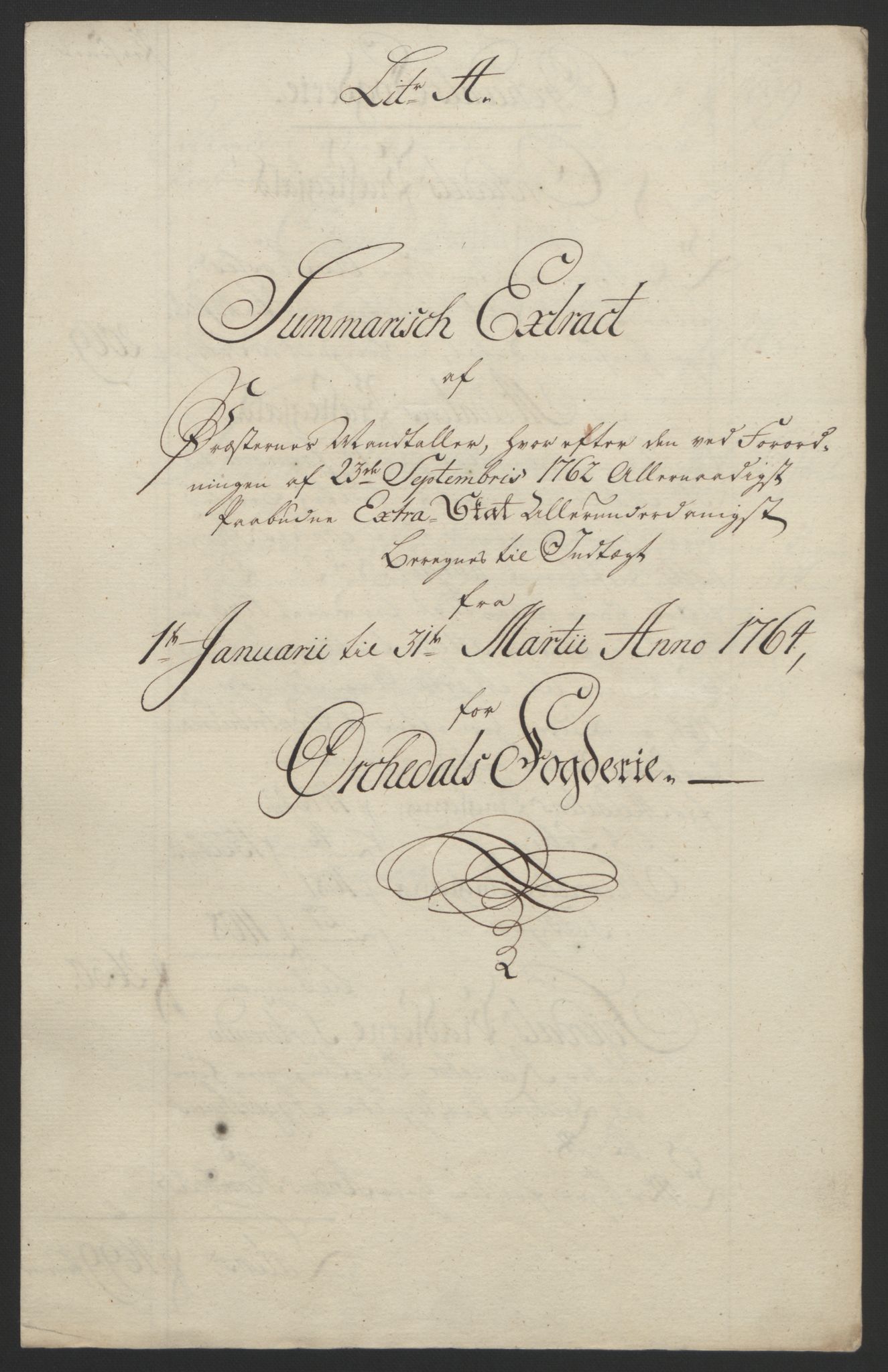 Rentekammeret inntil 1814, Reviderte regnskaper, Fogderegnskap, RA/EA-4092/R60/L4094: Ekstraskatten Orkdal og Gauldal, 1762-1765, p. 142