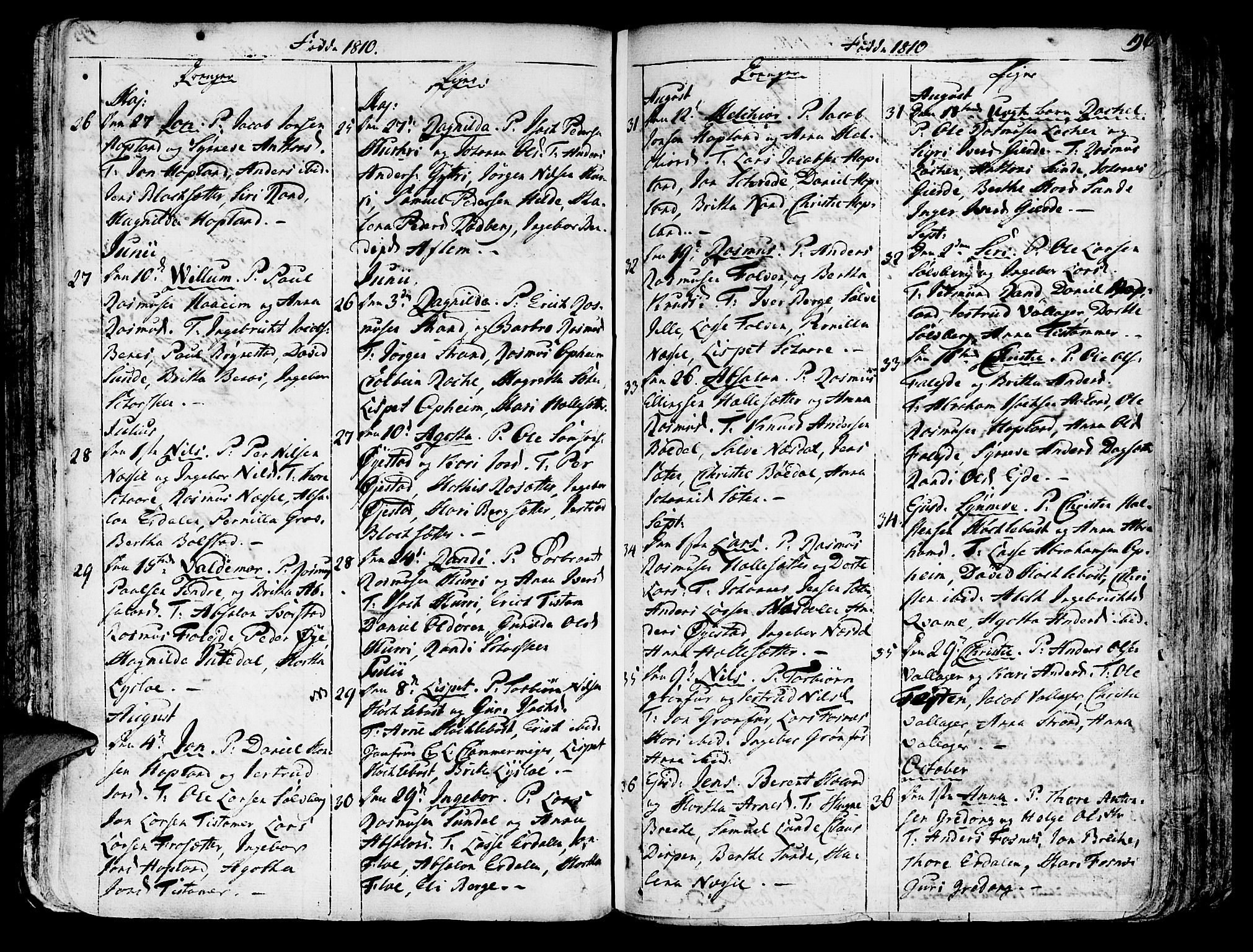 Innvik sokneprestembete, AV/SAB-A-80501: Parish register (official) no. A 1, 1750-1816, p. 196