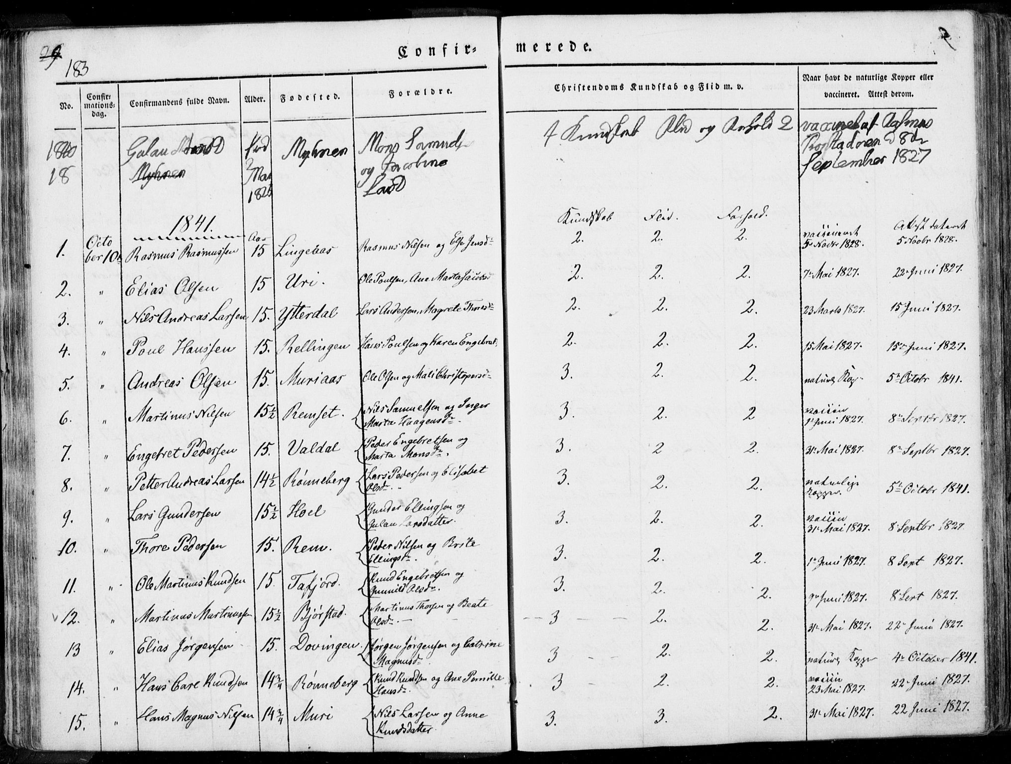 Ministerialprotokoller, klokkerbøker og fødselsregistre - Møre og Romsdal, AV/SAT-A-1454/519/L0248: Parish register (official) no. 519A07, 1829-1860, p. 183