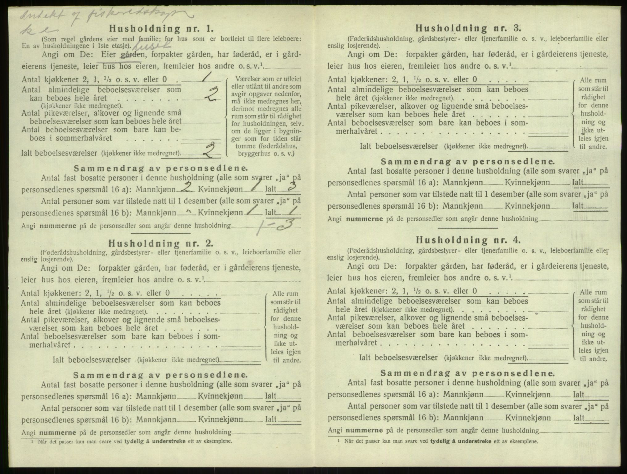 SAB, 1920 census for Herdla, 1920, p. 705