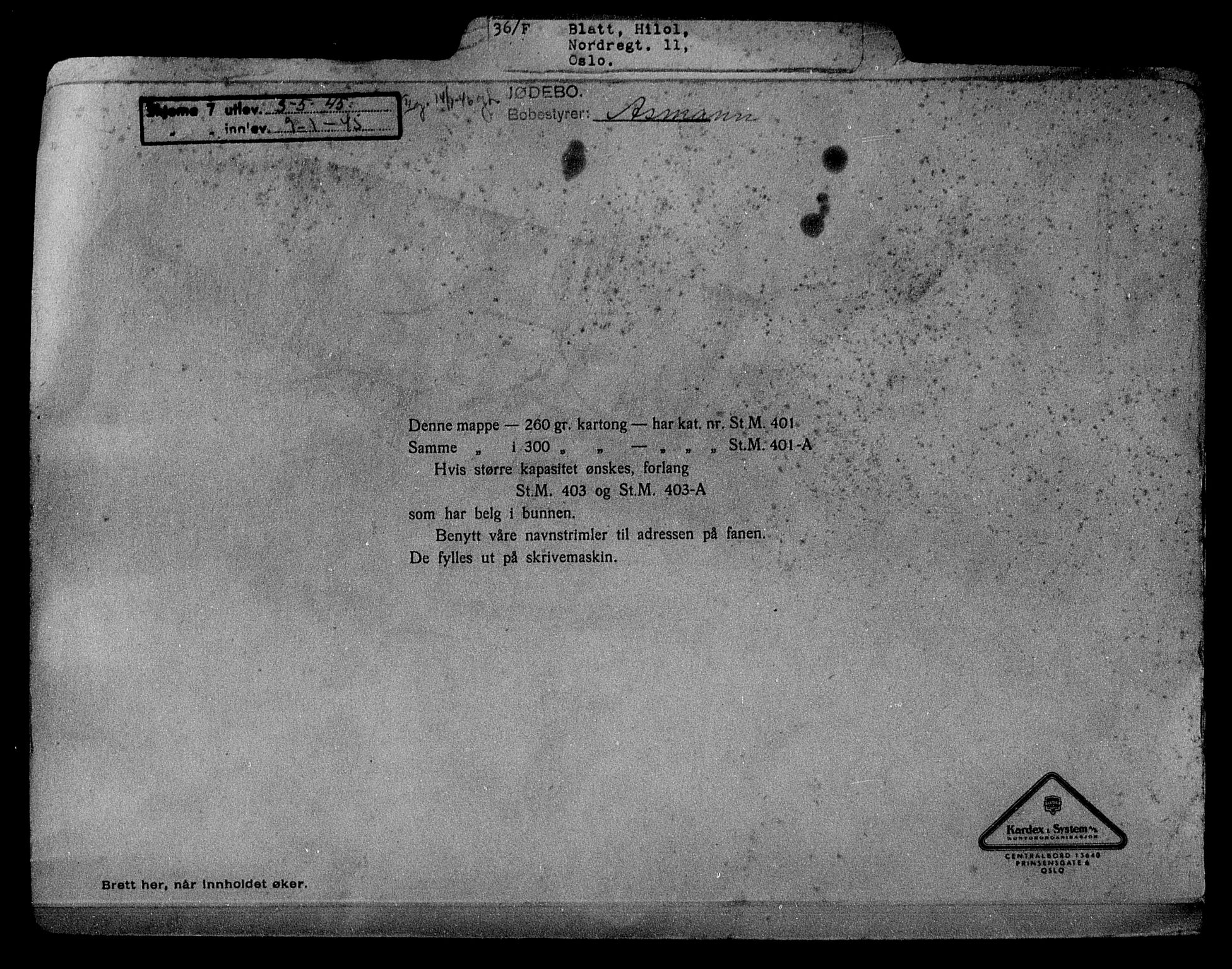 Justisdepartementet, Tilbakeføringskontoret for inndratte formuer, RA/S-1564/H/Hc/Hcc/L0925: --, 1945-1947, p. 732