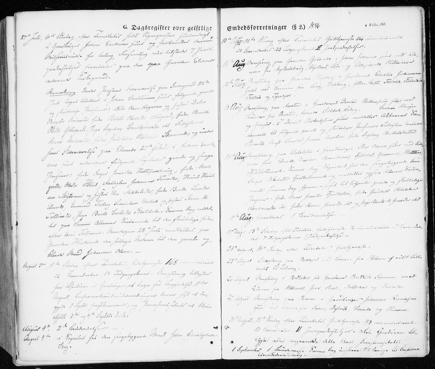 Ibestad sokneprestembete, SATØ/S-0077/H/Ha/Haa/L0008kirke: Parish register (official) no. 8, 1850-1859, p. 588