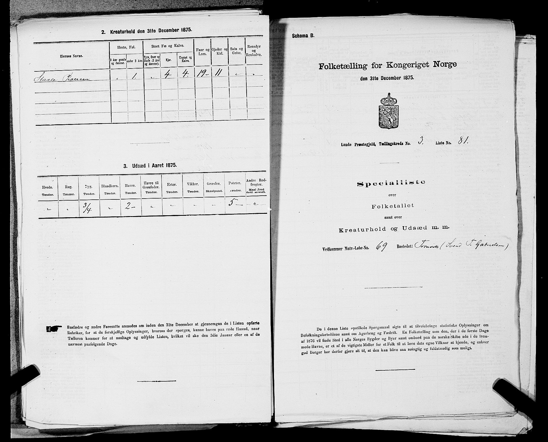 SAST, 1875 census for 1112P Lund, 1875, p. 324