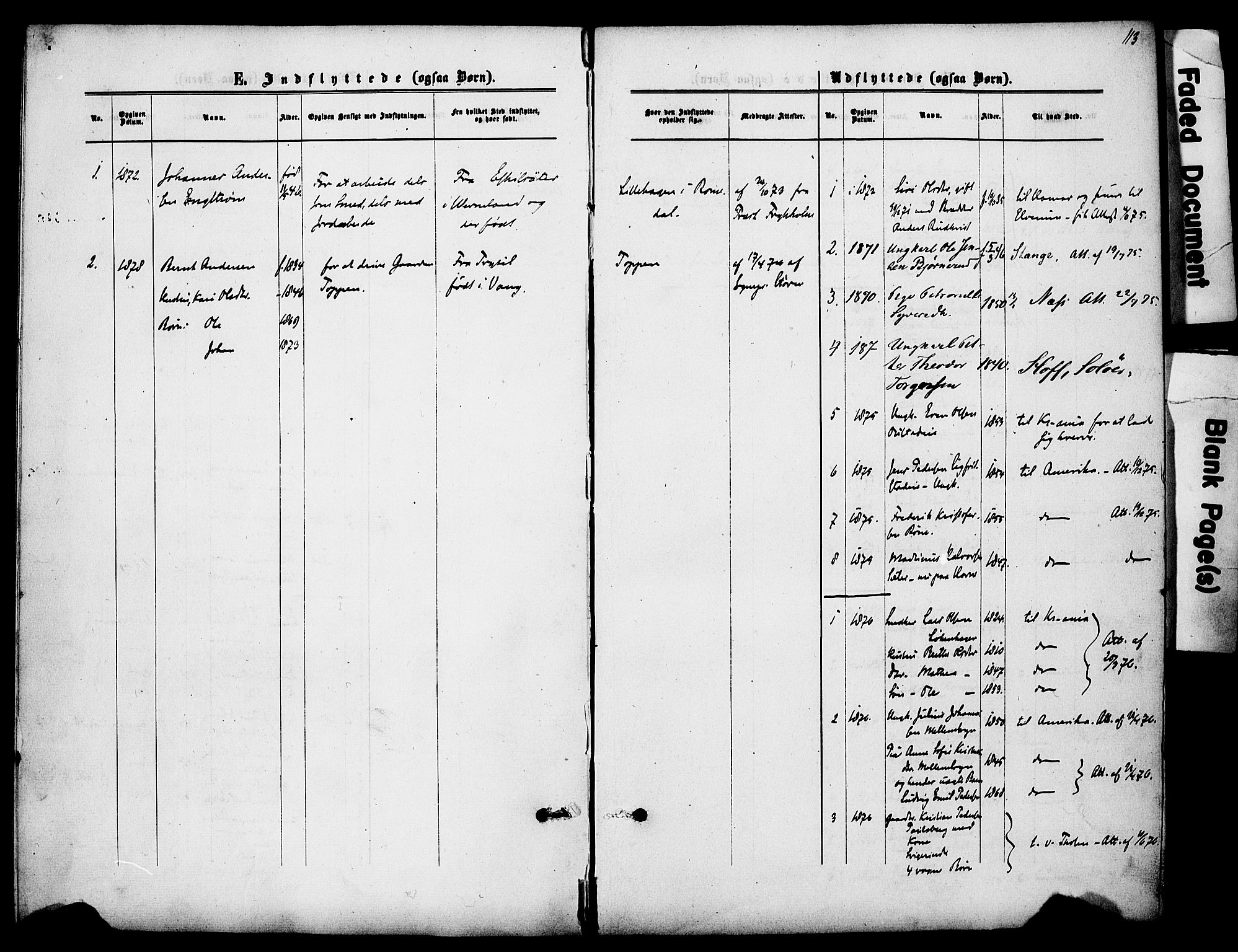 Romedal prestekontor, SAH/PREST-004/K/L0007: Parish register (official) no. 7, 1875-1879, p. 113