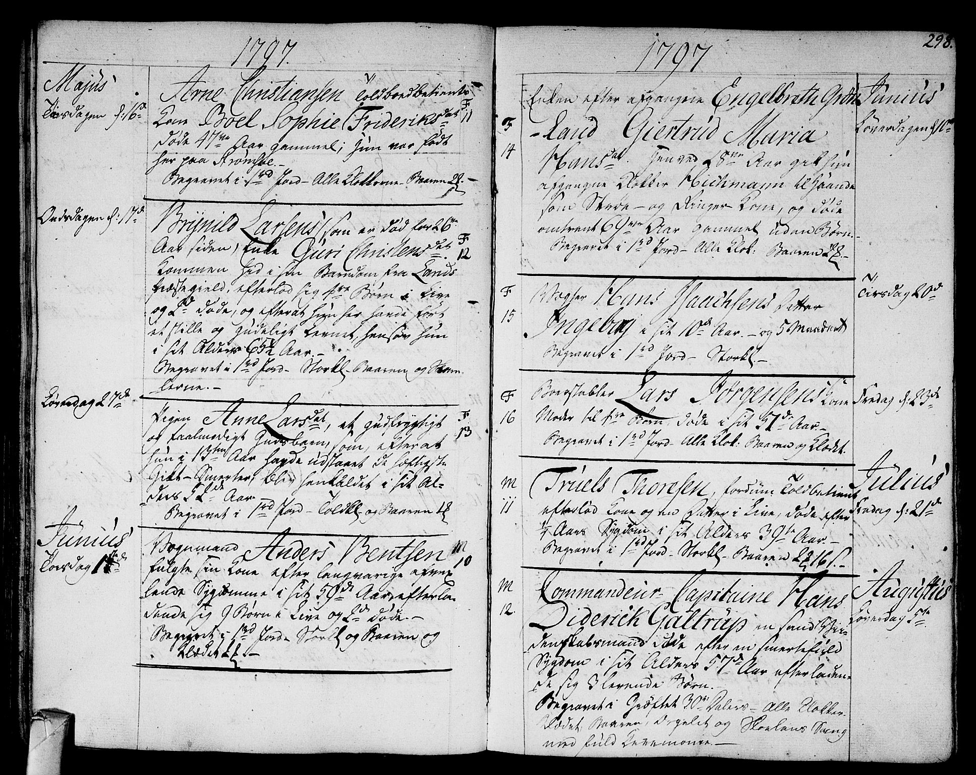 Strømsø kirkebøker, AV/SAKO-A-246/F/Fa/L0010: Parish register (official) no. I 10, 1792-1822, p. 298