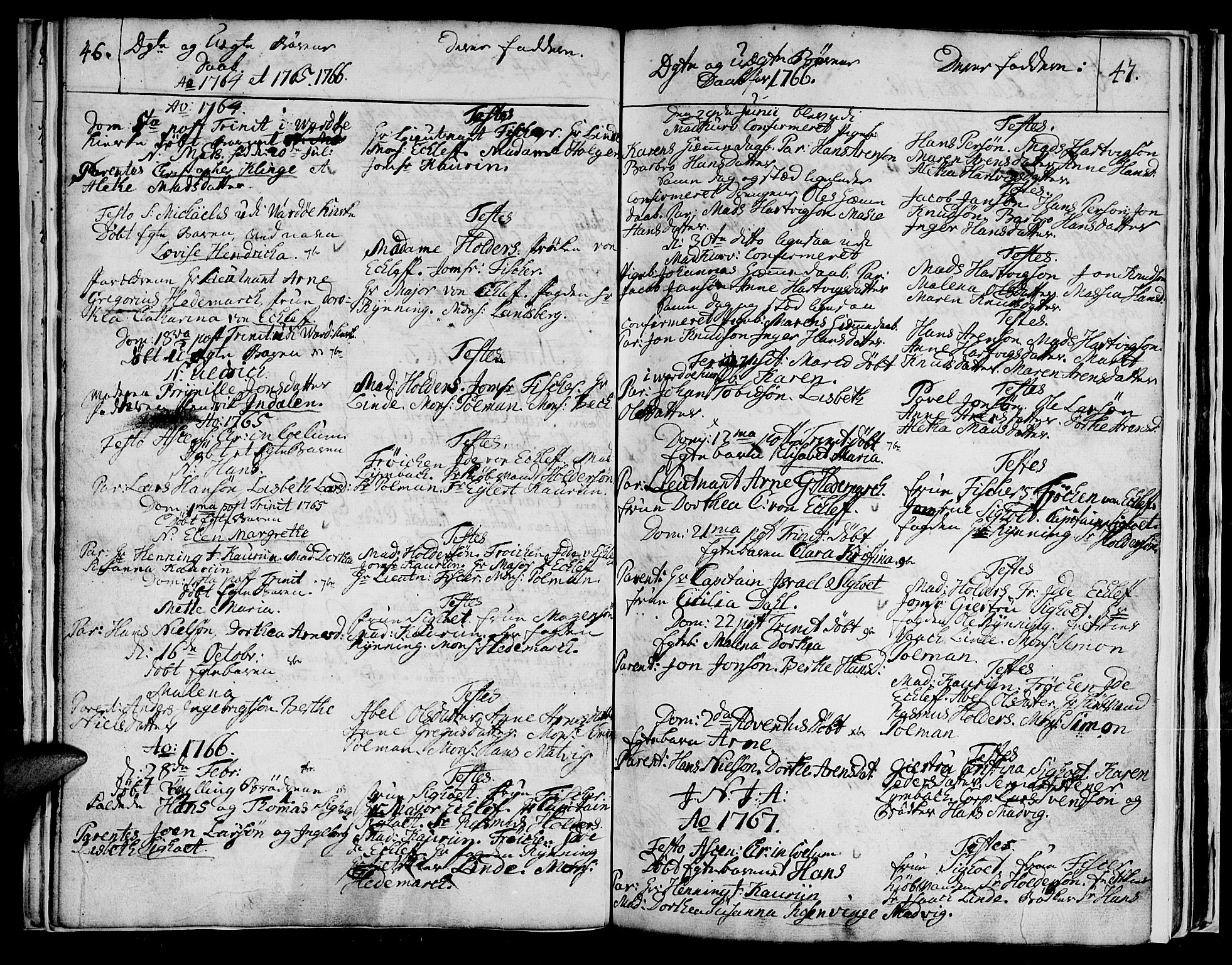 Vadsø sokneprestkontor, SATØ/S-1325/H/Ha/L0001kirke: Parish register (official) no. 1, 1747-1768, p. 46-47
