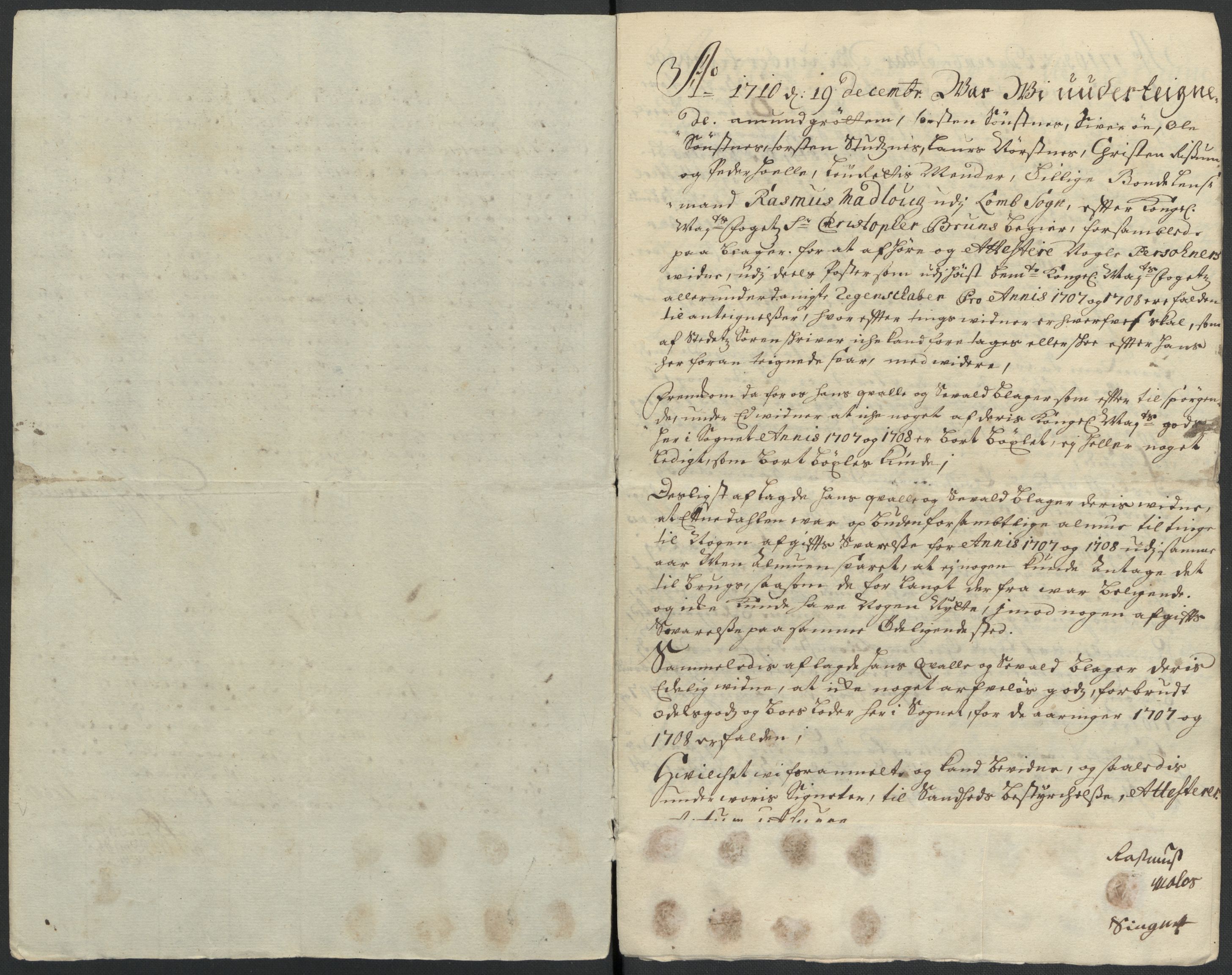 Rentekammeret inntil 1814, Reviderte regnskaper, Fogderegnskap, AV/RA-EA-4092/R17/L1179: Fogderegnskap Gudbrandsdal, 1708-1710, p. 141