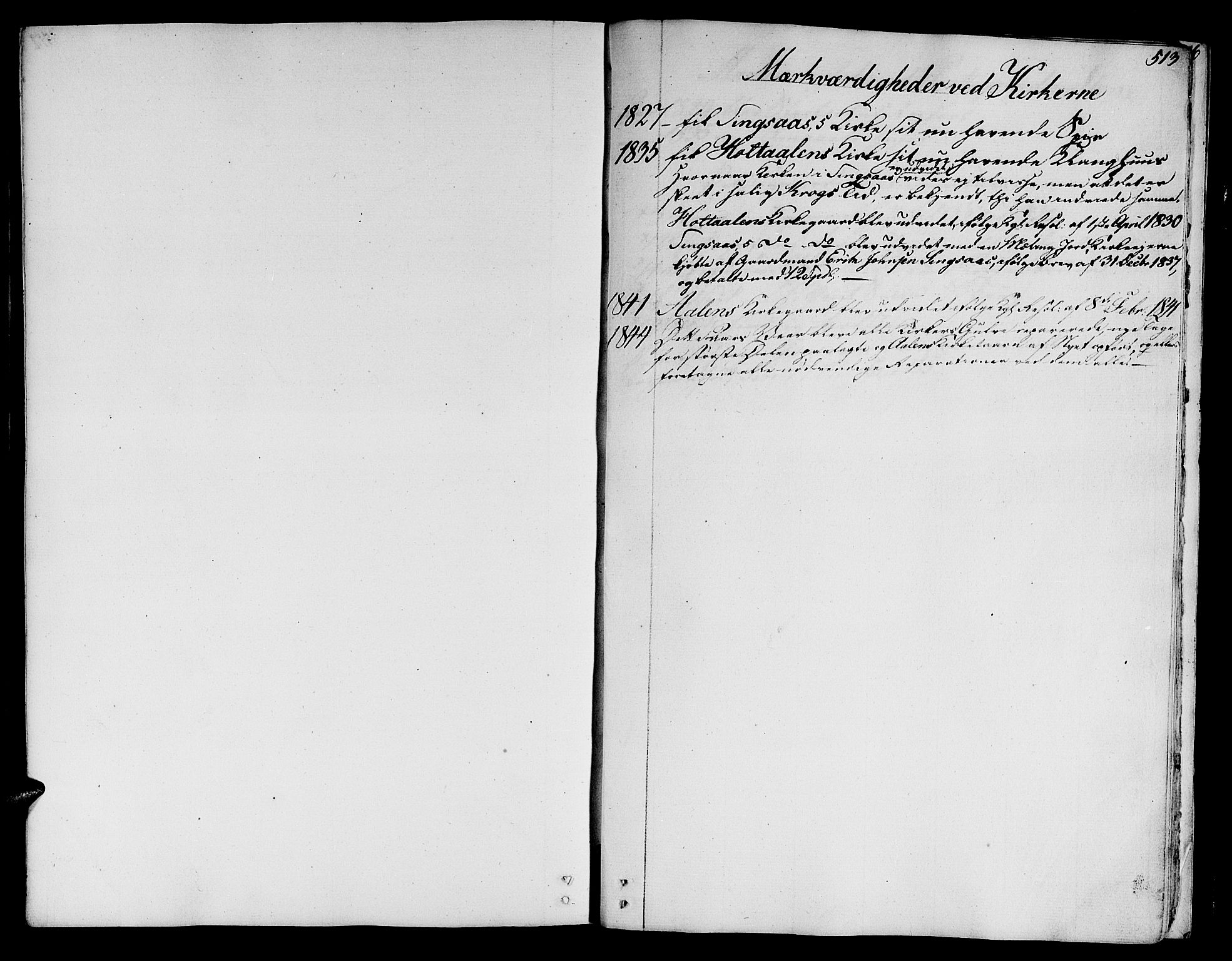 Ministerialprotokoller, klokkerbøker og fødselsregistre - Sør-Trøndelag, SAT/A-1456/685/L0960: Parish register (official) no. 685A05 /1, 1829-1845, p. 513