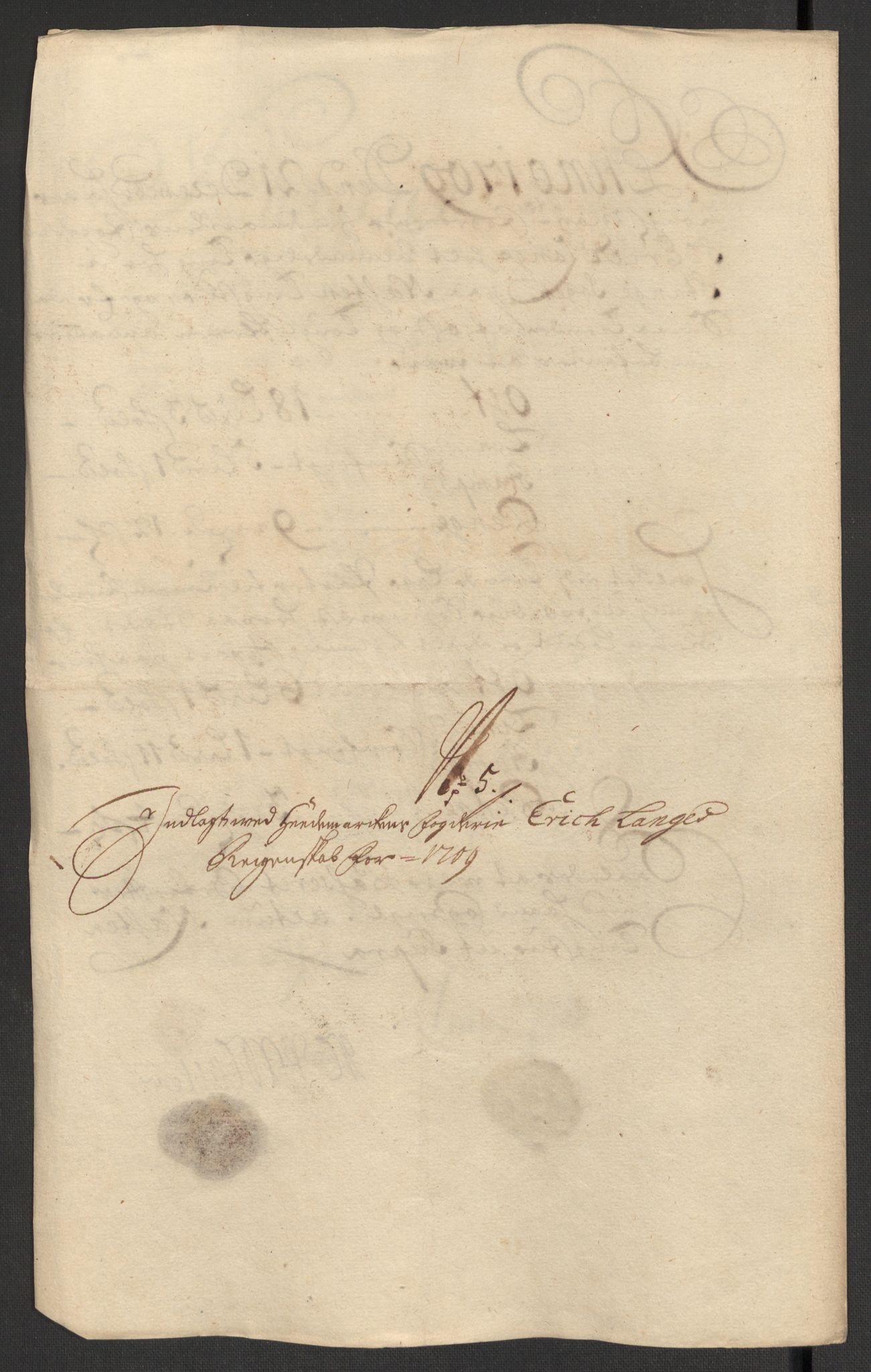 Rentekammeret inntil 1814, Reviderte regnskaper, Fogderegnskap, AV/RA-EA-4092/R16/L1045: Fogderegnskap Hedmark, 1709, p. 65