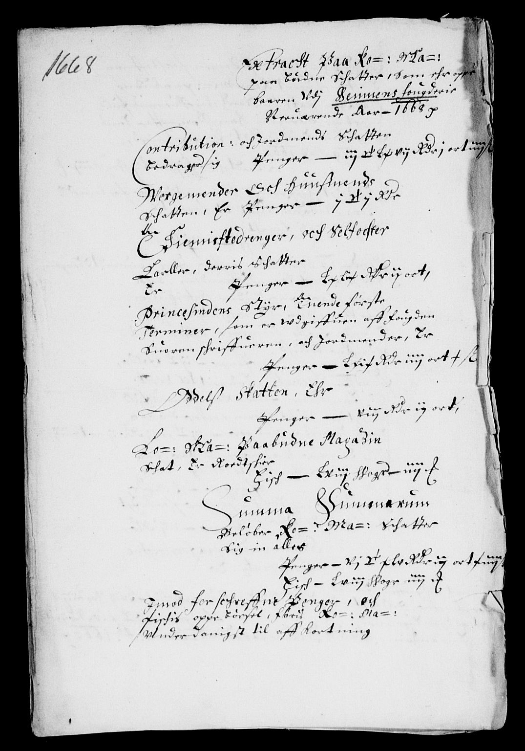 Rentekammeret inntil 1814, Reviderte regnskaper, Lensregnskaper, AV/RA-EA-5023/R/Rb/Rbz/L0042: Nordlandenes len, 1656-1674