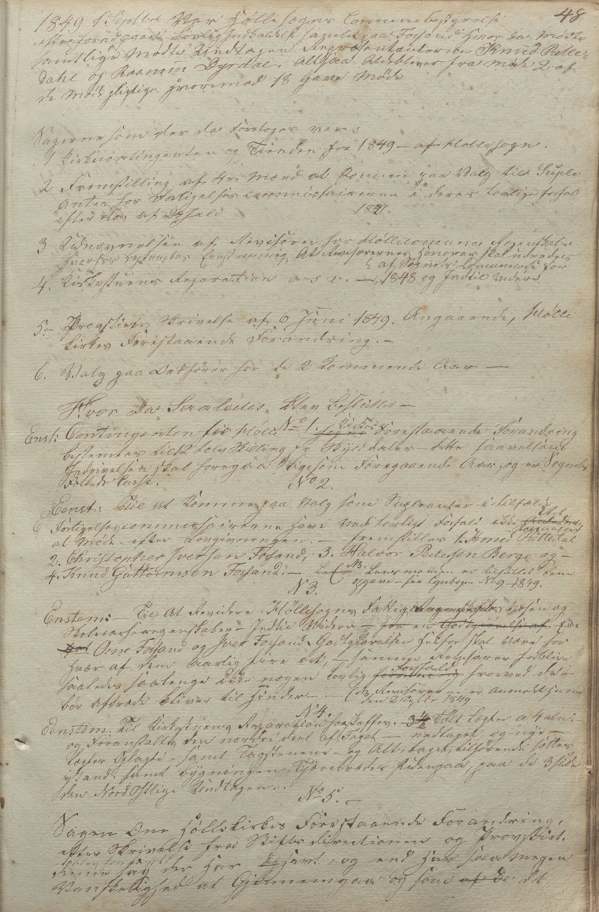 Høle kommune - Formannskapet, IKAR/K-100021/Aa/L0001: Møtebok, 1842-1895, p. 48a