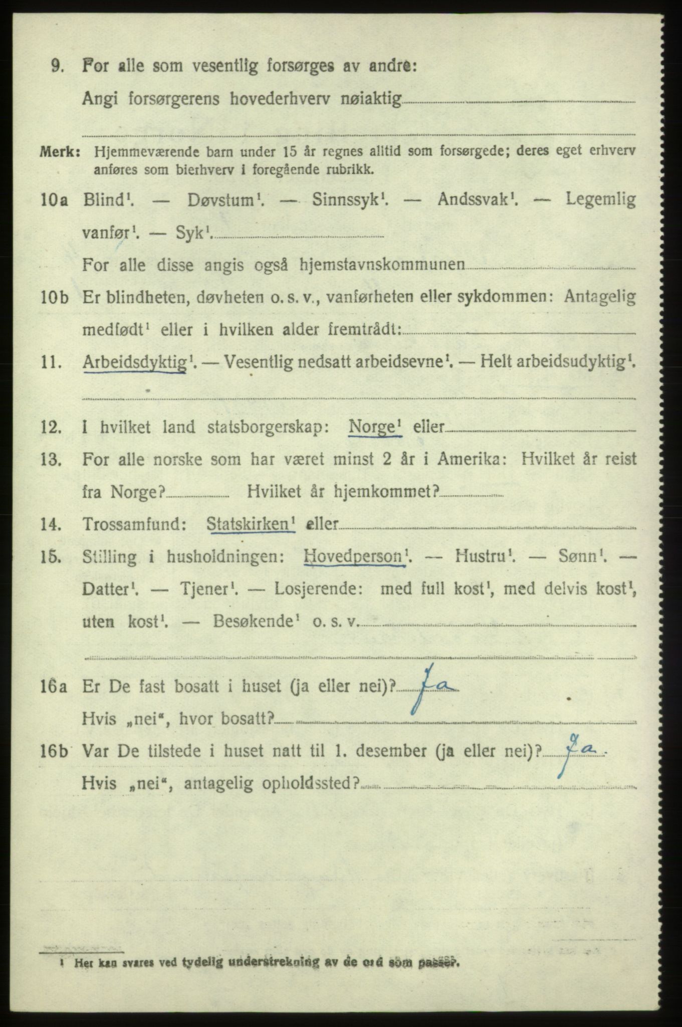 SAB, 1920 census for Moster, 1920, p. 1412