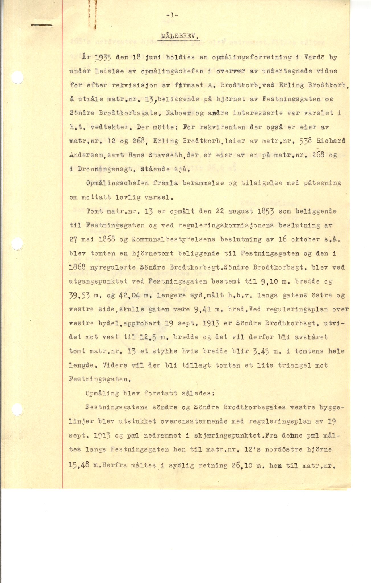 Brodtkorb handel A/S, VAMU/A-0001/Q/Qb/L0002: Skjøter og grunnbrev i Vardø by, 1852-1949, p. 4