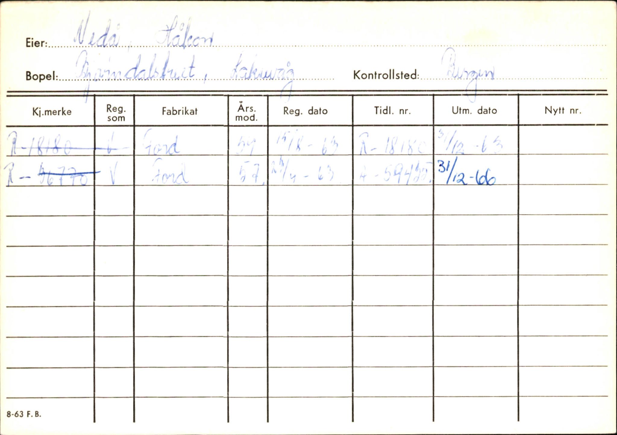 Statens vegvesen, Hordaland vegkontor, AV/SAB-A-5201/2/Ha/L0059: R-eierkort V, 1920-1971, p. 49