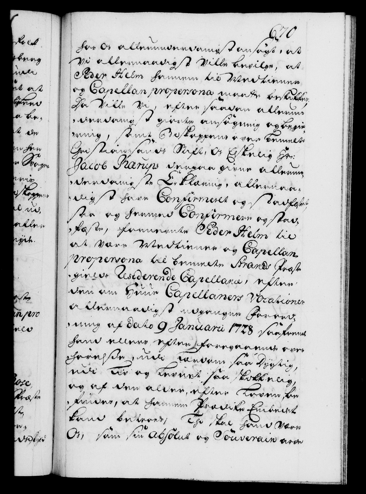Danske Kanselli 1572-1799, AV/RA-EA-3023/F/Fc/Fca/Fcaa/L0028: Norske registre, 1733-1734, p. 670a