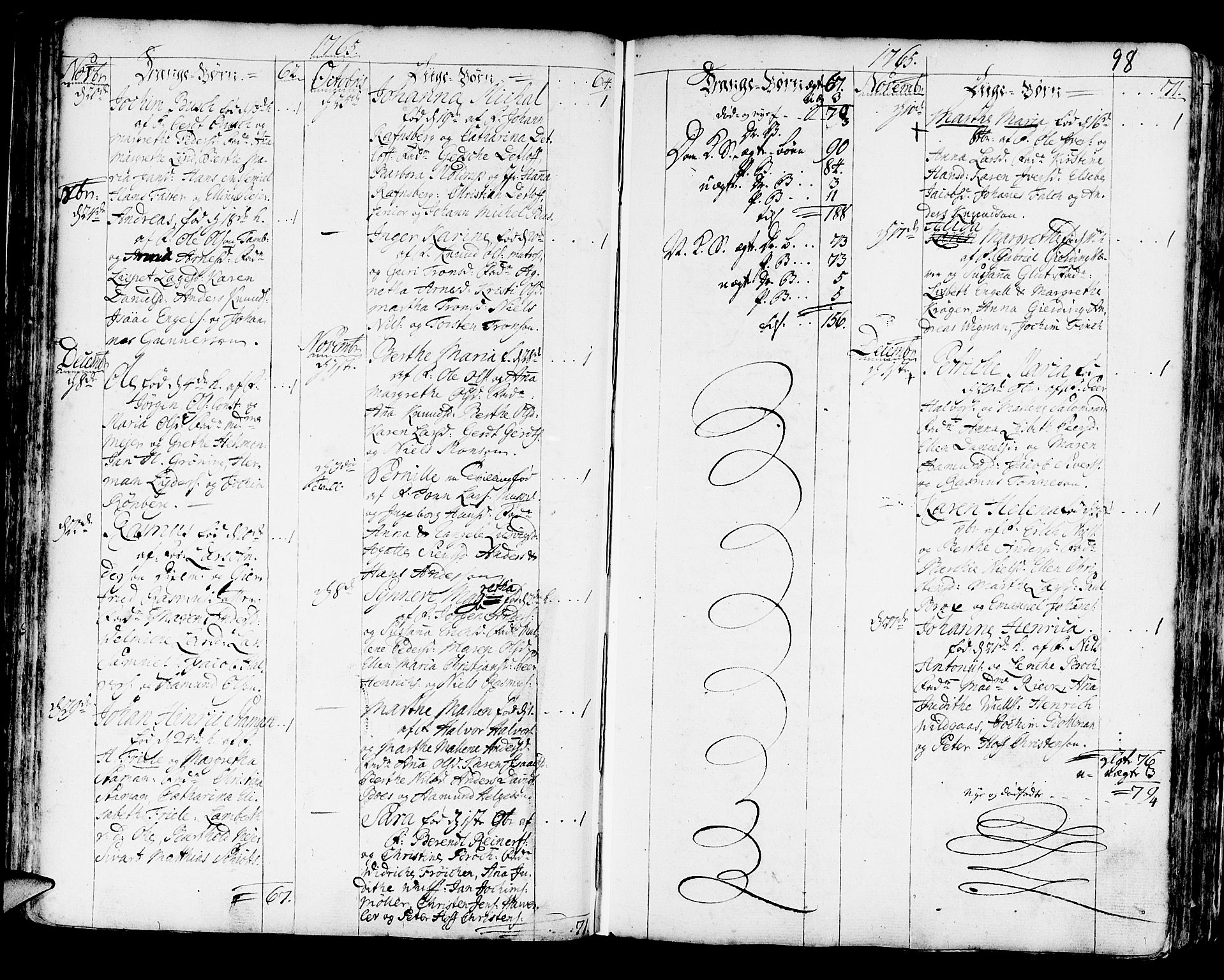 Korskirken sokneprestembete, AV/SAB-A-76101/H/Haa/L0005: Parish register (official) no. A 5, 1751-1789, p. 98