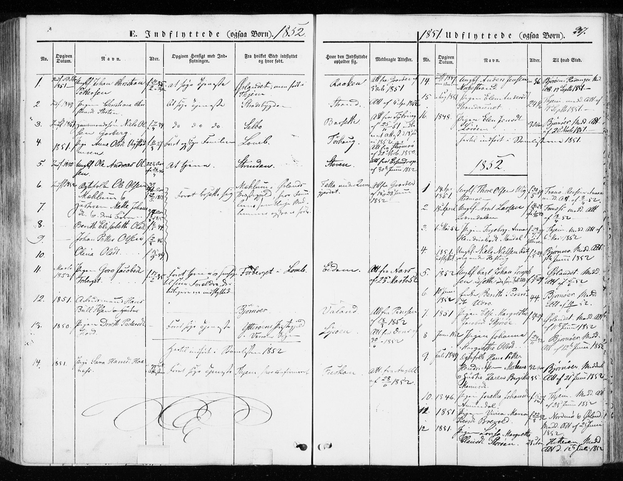 Ministerialprotokoller, klokkerbøker og fødselsregistre - Sør-Trøndelag, SAT/A-1456/655/L0677: Parish register (official) no. 655A06, 1847-1860, p. 207