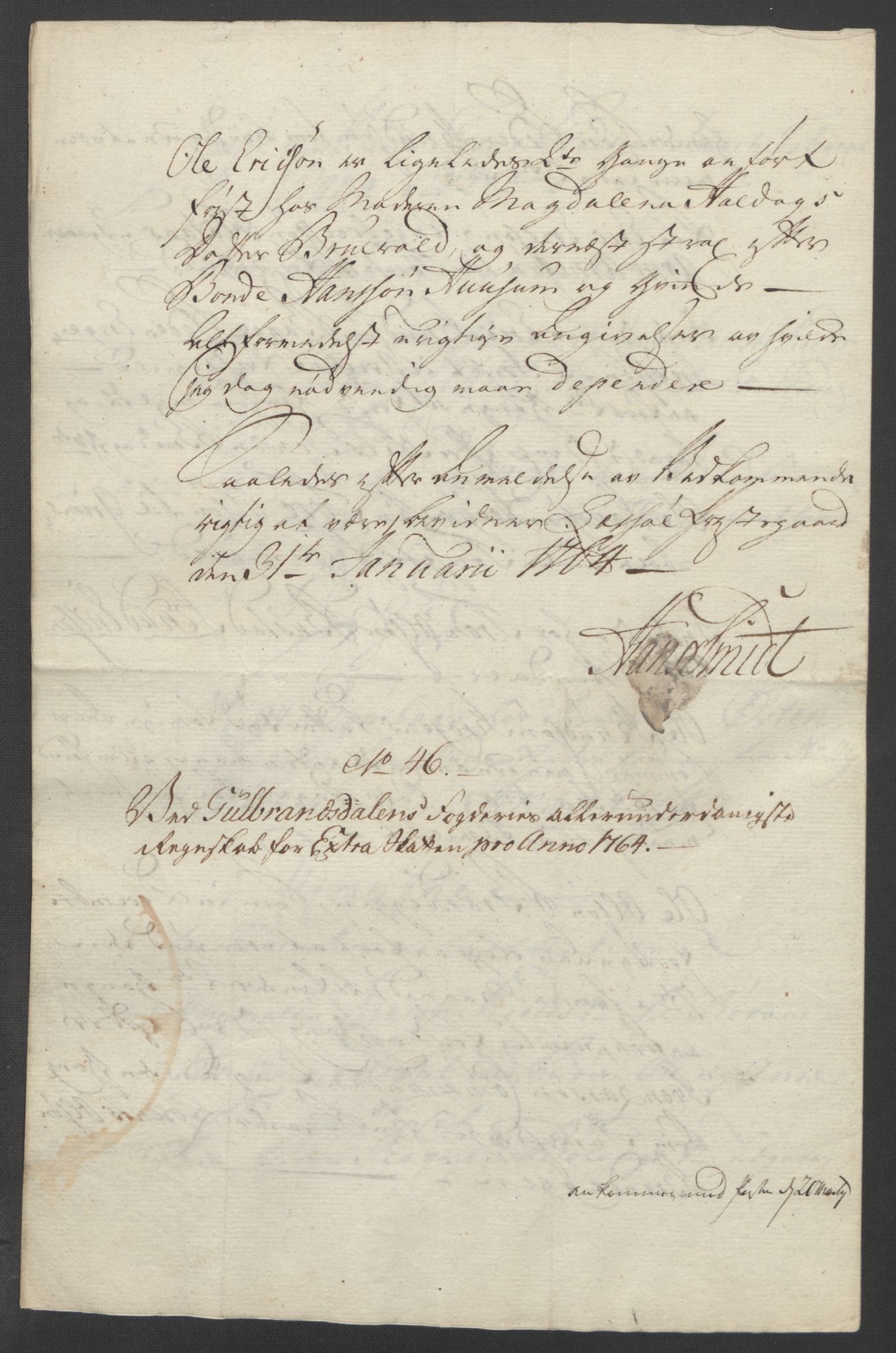 Rentekammeret inntil 1814, Reviderte regnskaper, Fogderegnskap, AV/RA-EA-4092/R17/L1266: Ekstraskatten Gudbrandsdal, 1762-1766, p. 418