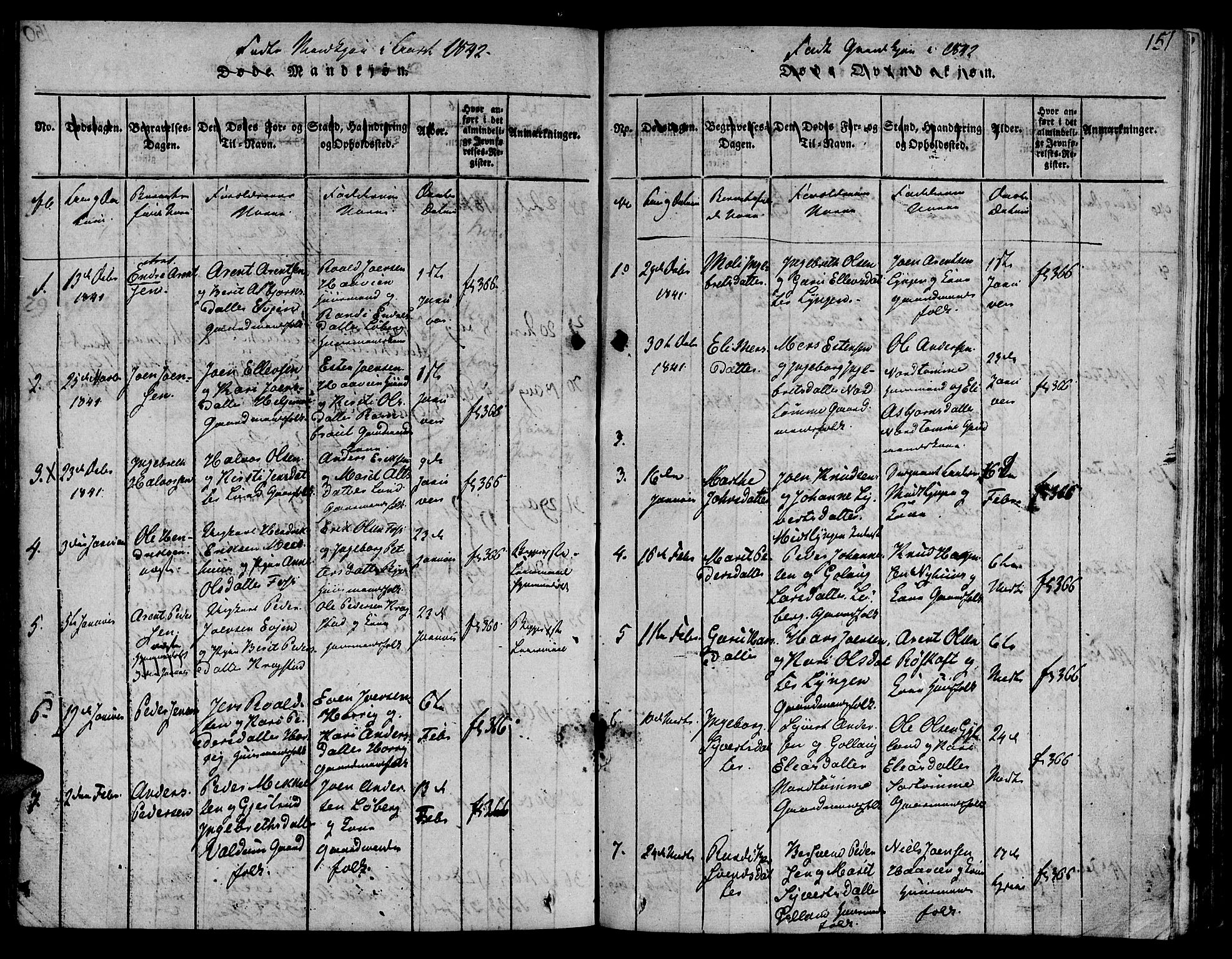 Ministerialprotokoller, klokkerbøker og fødselsregistre - Sør-Trøndelag, SAT/A-1456/692/L1102: Parish register (official) no. 692A02, 1816-1842, p. 151