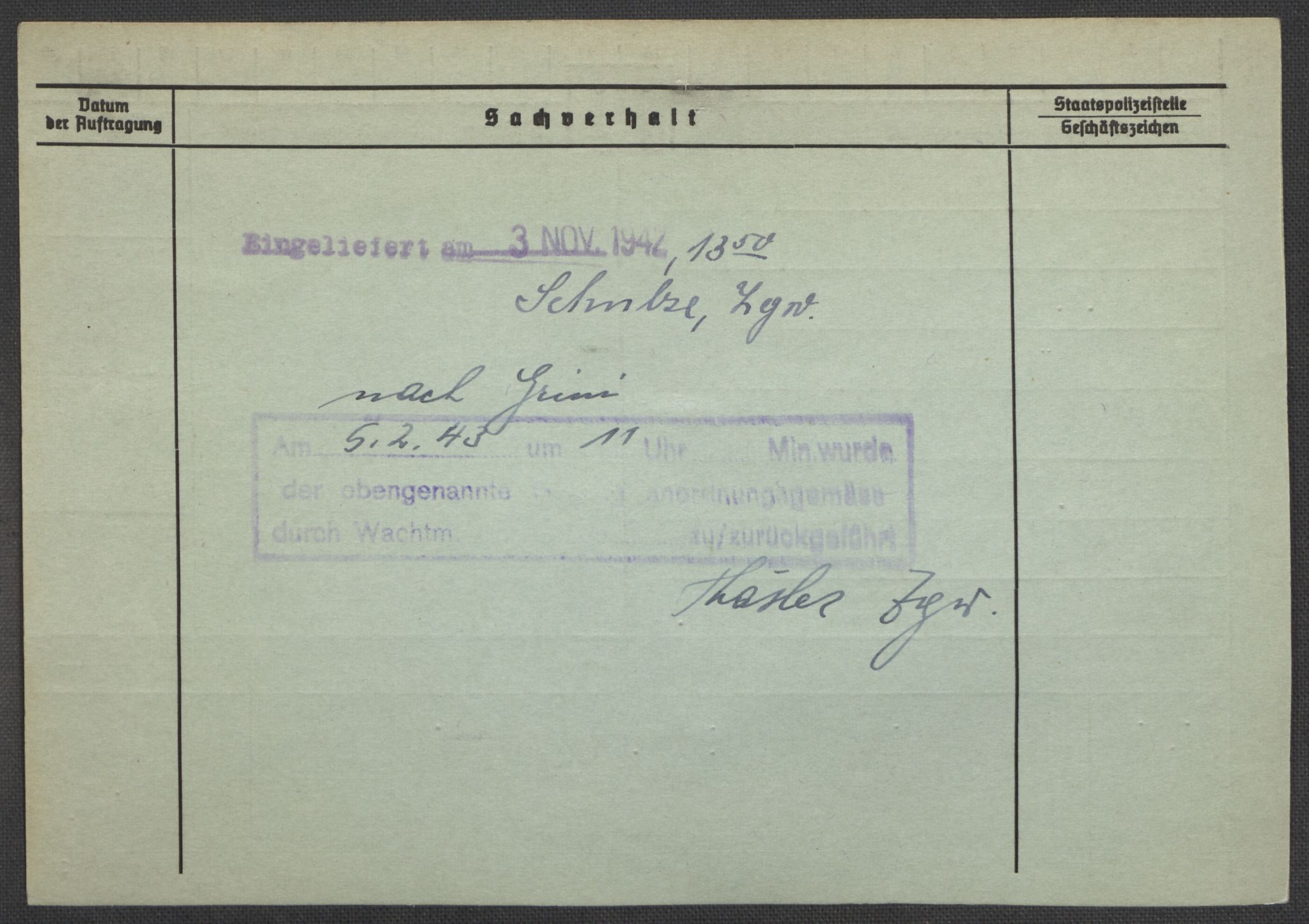 Befehlshaber der Sicherheitspolizei und des SD, AV/RA-RAFA-5969/E/Ea/Eaa/L0003: Register over norske fanger i Møllergata 19: Eng-Hag, 1940-1945, p. 155