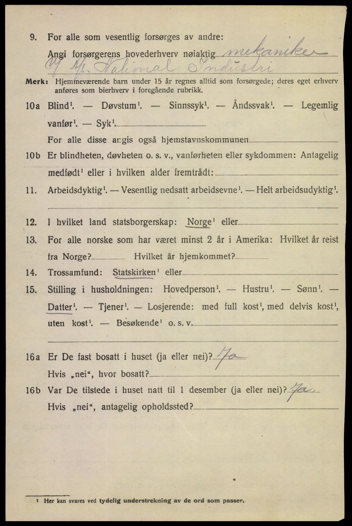 SAKO, 1920 census for Sandefjord, 1920, p. 6381