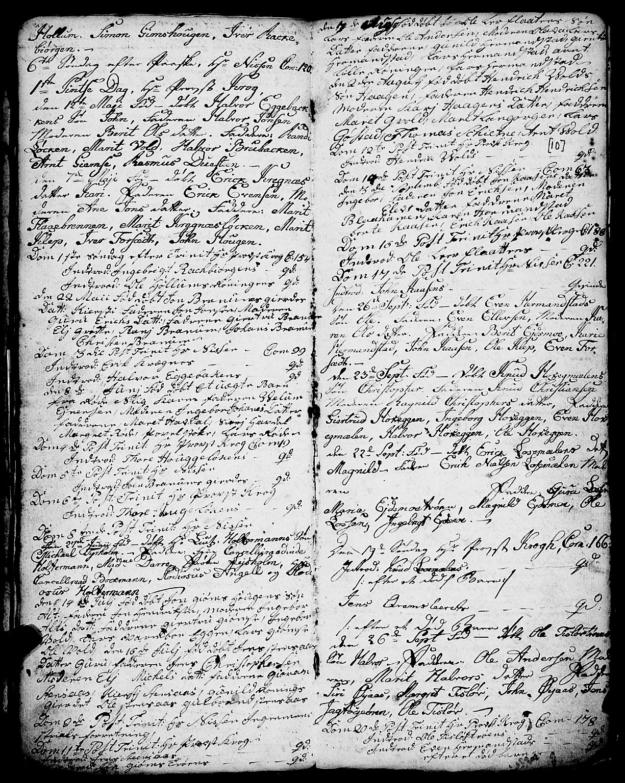 Ministerialprotokoller, klokkerbøker og fødselsregistre - Sør-Trøndelag, SAT/A-1456/691/L1091: Parish register (copy) no. 691C02, 1802-1815, p. 10