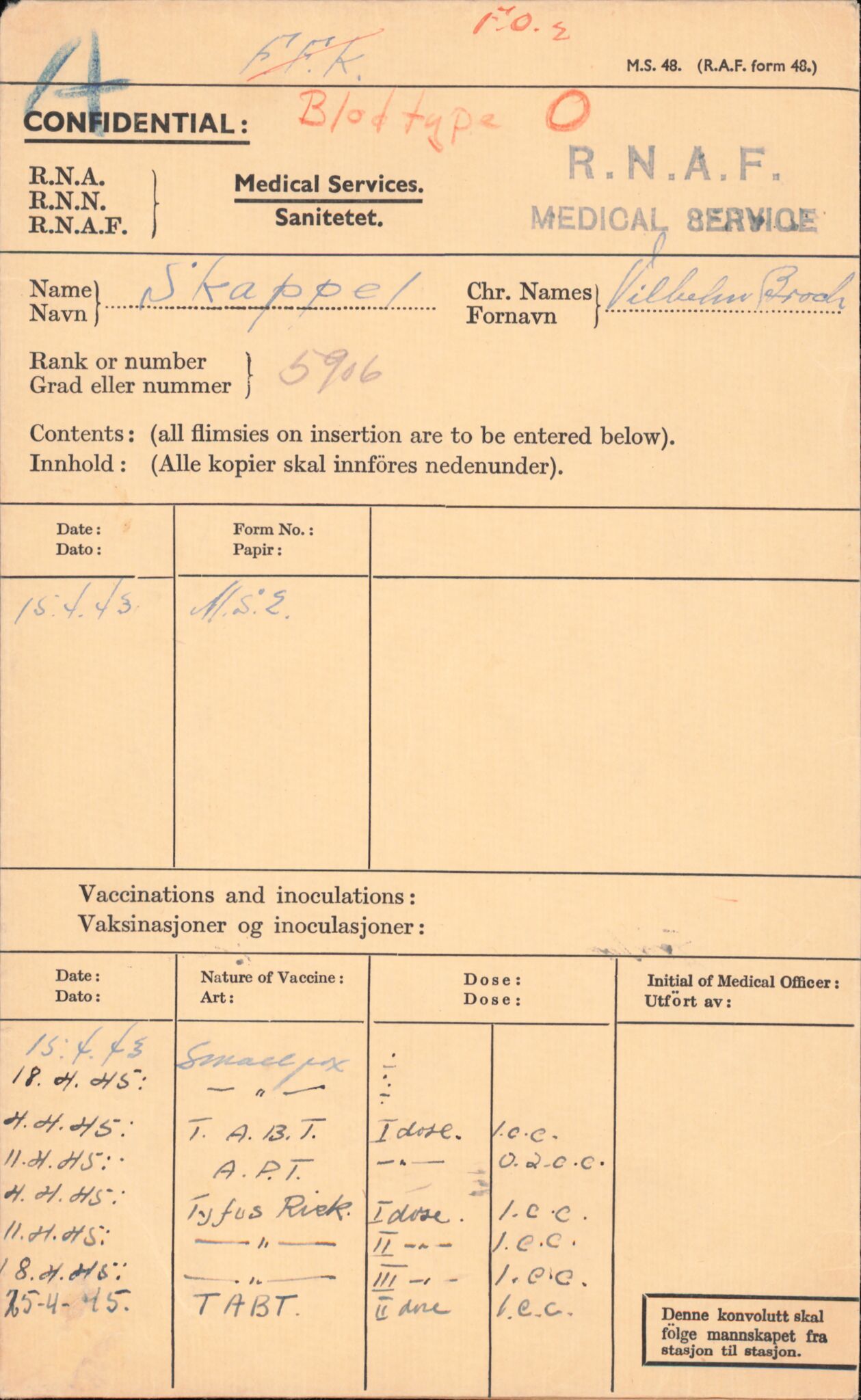 Forsvaret, Forsvarets overkommando/Luftforsvarsstaben, AV/RA-RAFA-4079/P/Pa/L0028: Personellpapirer, 1911, p. 108