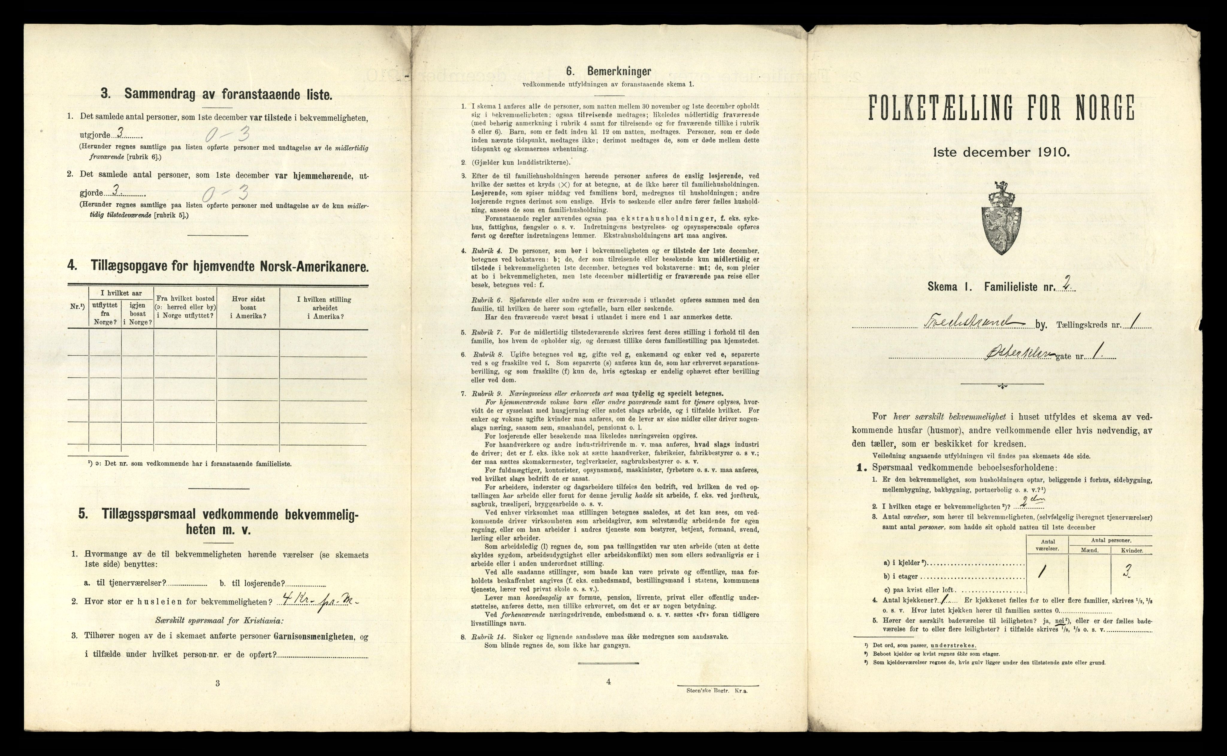 RA, 1910 census for Tvedestrand, 1910, p. 23