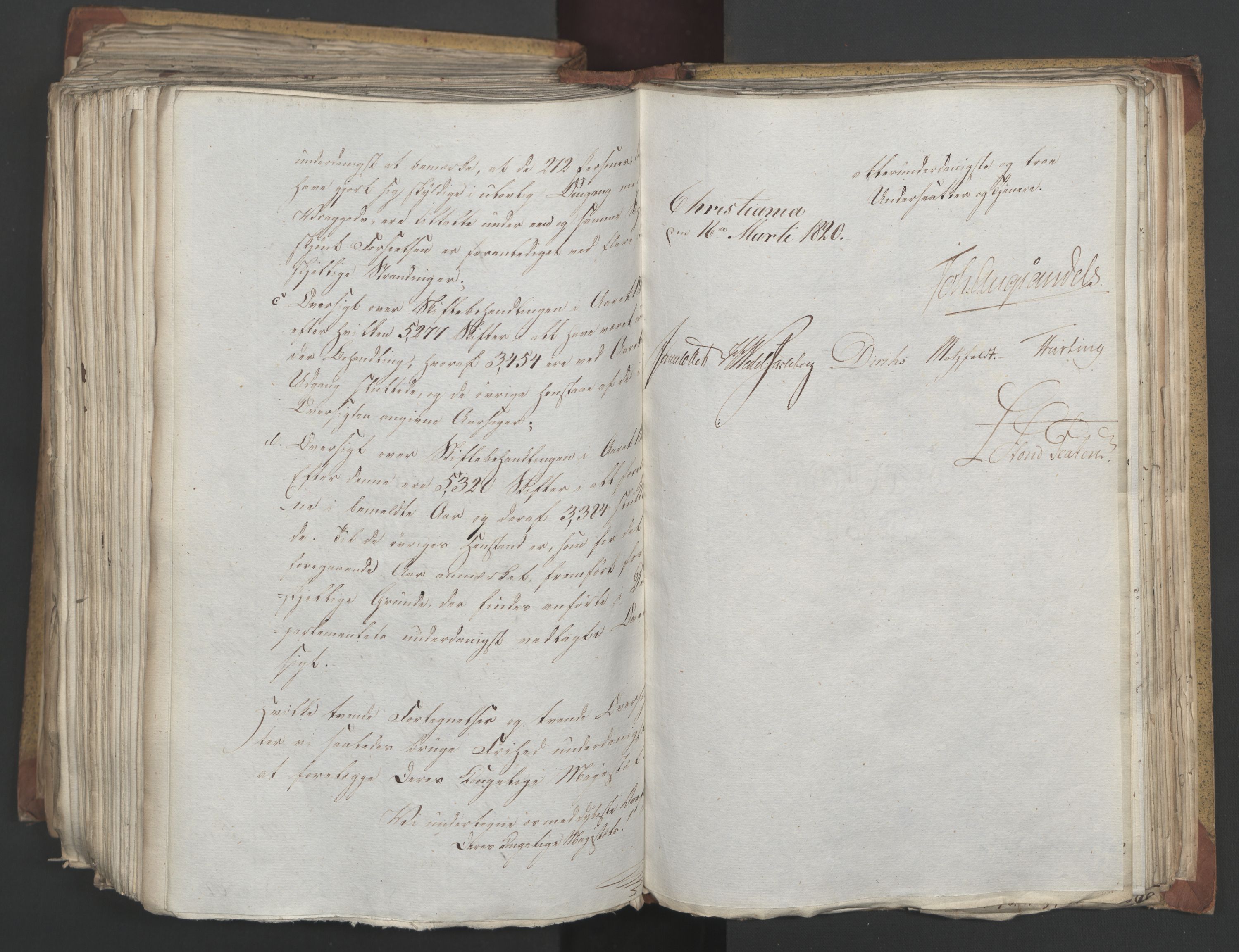 Statsrådsavdelingen i Stockholm, AV/RA-S-1003/D/Da/L0021: Regjeringsinnstillinger nr. 4233-4398, 1820, p. 416