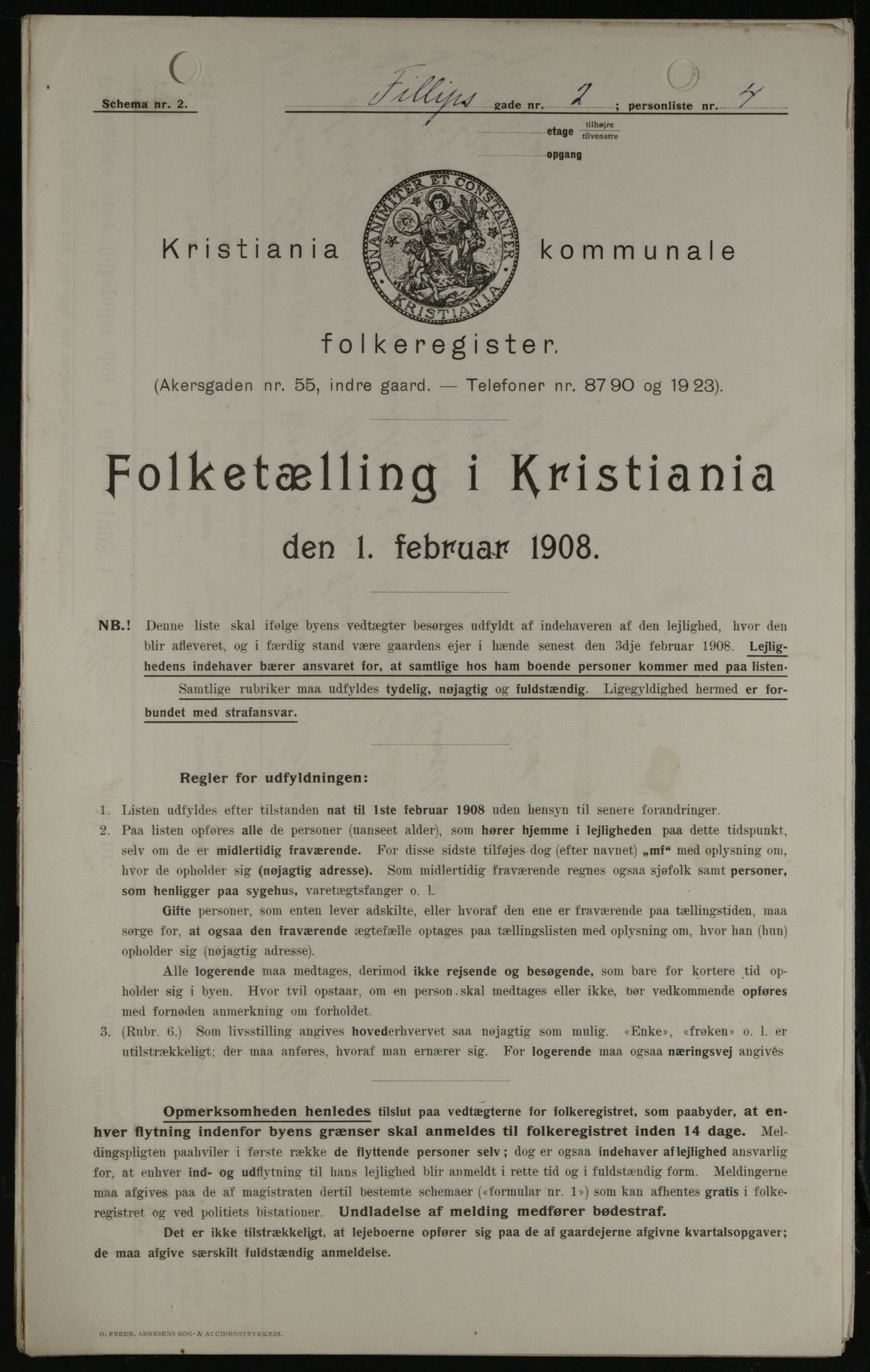 OBA, Municipal Census 1908 for Kristiania, 1908, p. 21894