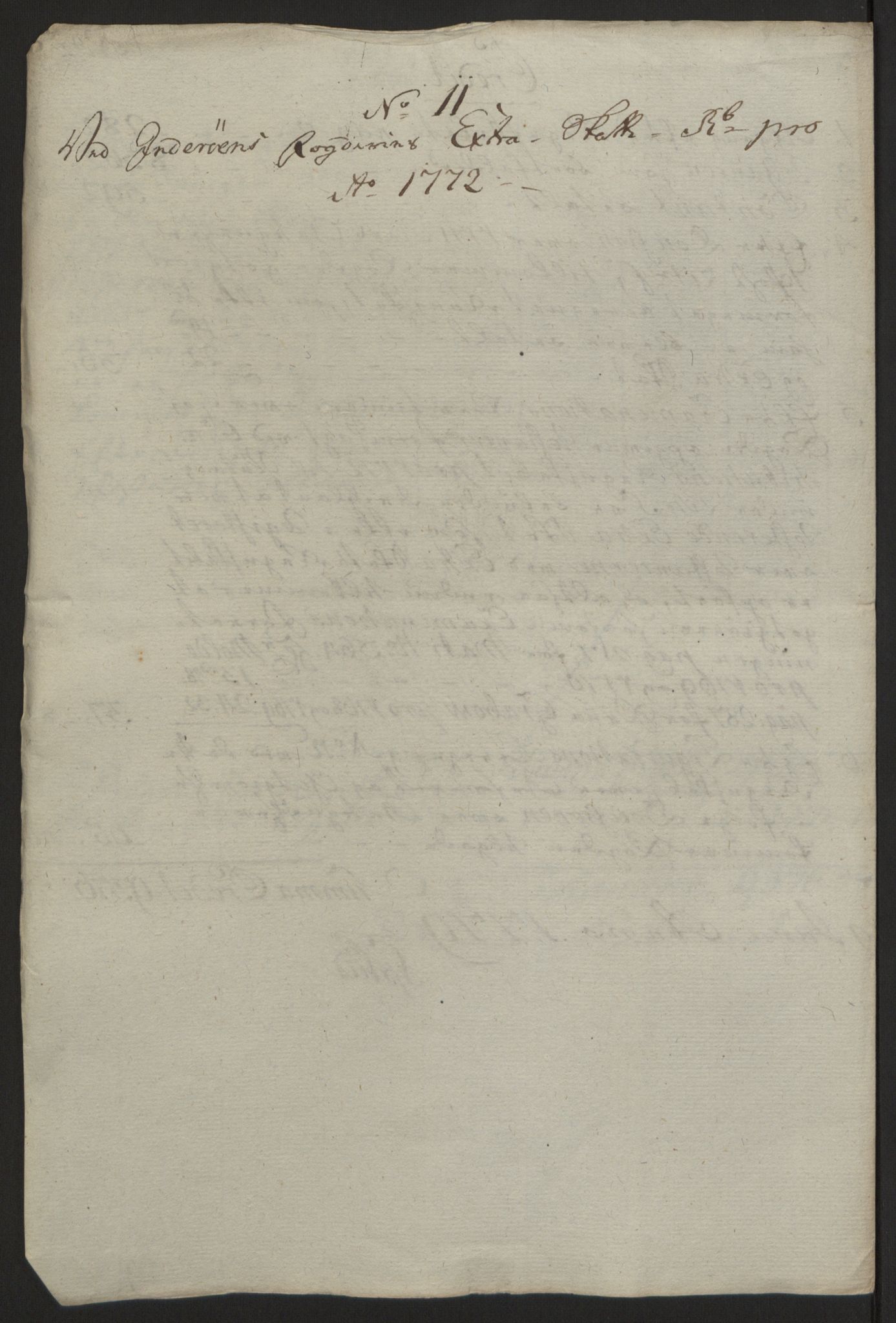 Rentekammeret inntil 1814, Reviderte regnskaper, Fogderegnskap, RA/EA-4092/R63/L4420: Ekstraskatten Inderøy, 1762-1772, p. 588