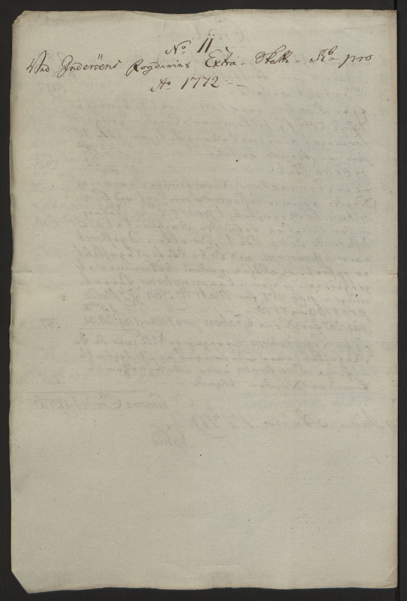 Rentekammeret inntil 1814, Reviderte regnskaper, Fogderegnskap, AV/RA-EA-4092/R63/L4420: Ekstraskatten Inderøy, 1762-1772, p. 588