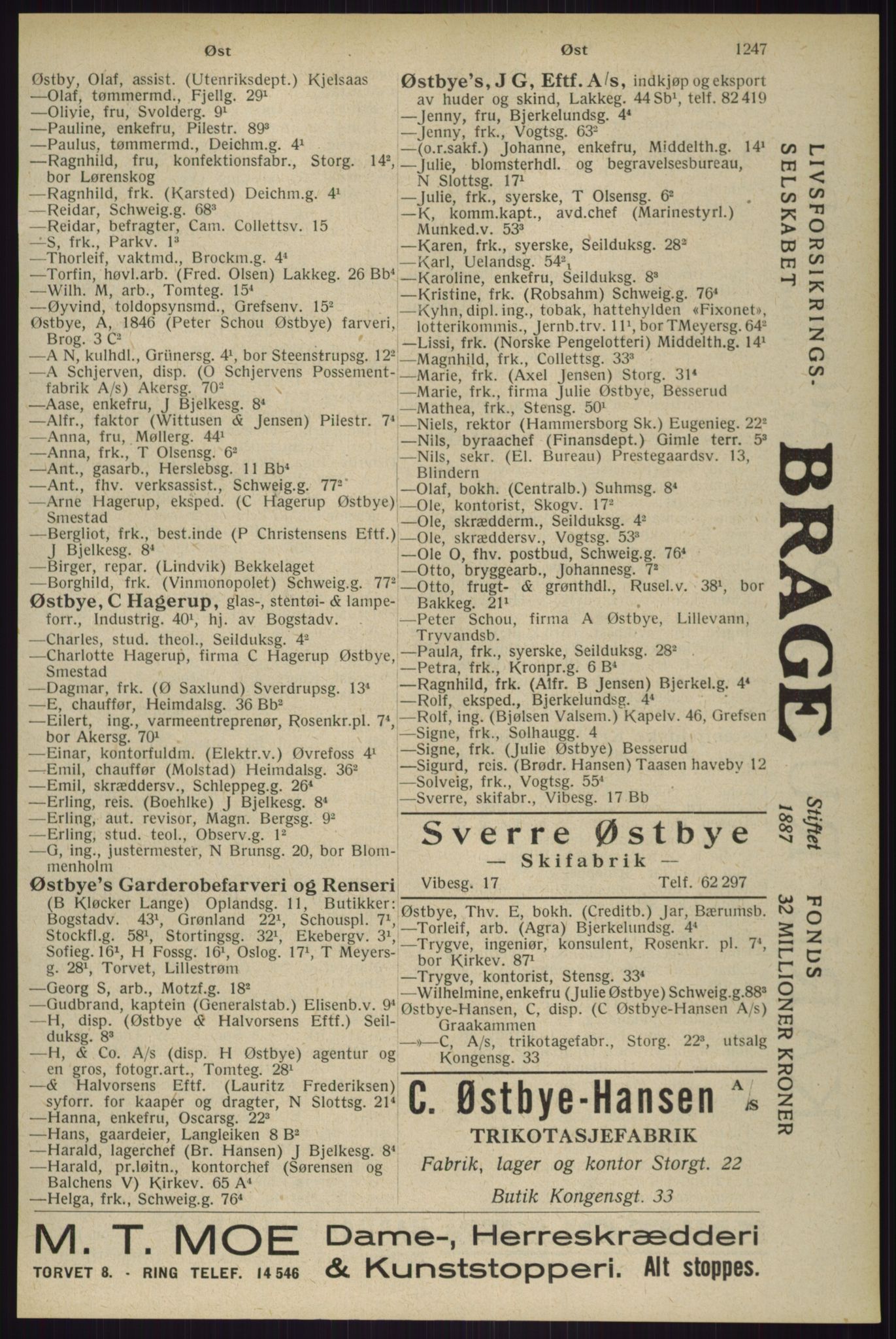 Kristiania/Oslo adressebok, PUBL/-, 1929, p. 1247