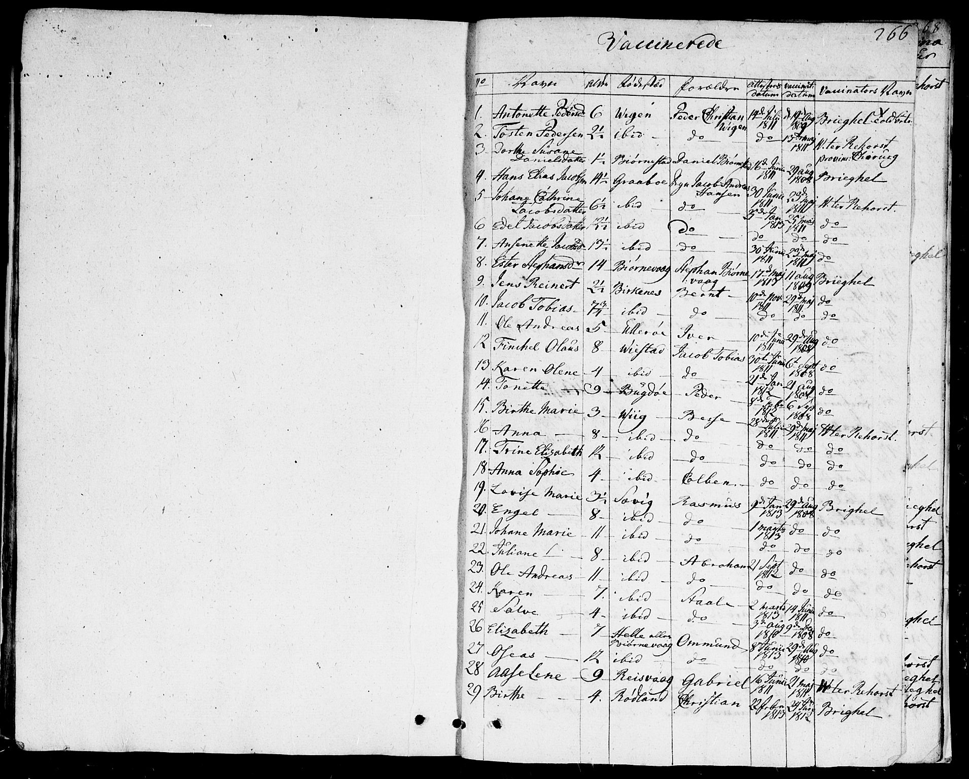 Herad sokneprestkontor, SAK/1111-0018/F/Fa/Fab/L0001: Parish register (official) no. A 1, 1797-1839, p. 266