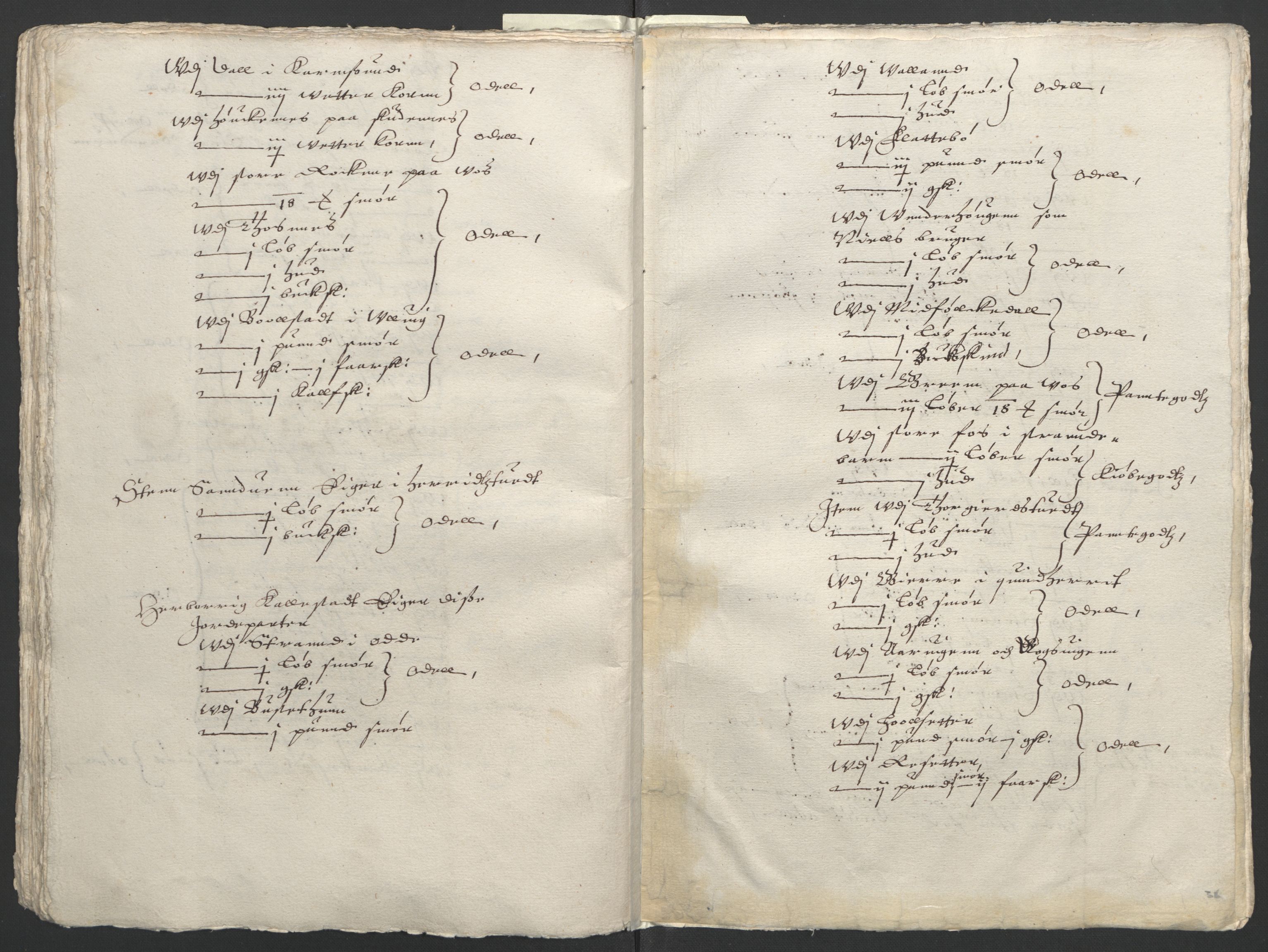 Stattholderembetet 1572-1771, RA/EA-2870/Ek/L0011/0001: Jordebøker til utlikning av rosstjeneste 1624-1626: / Odelsjordebøker for Bergenhus len, 1624, p. 159