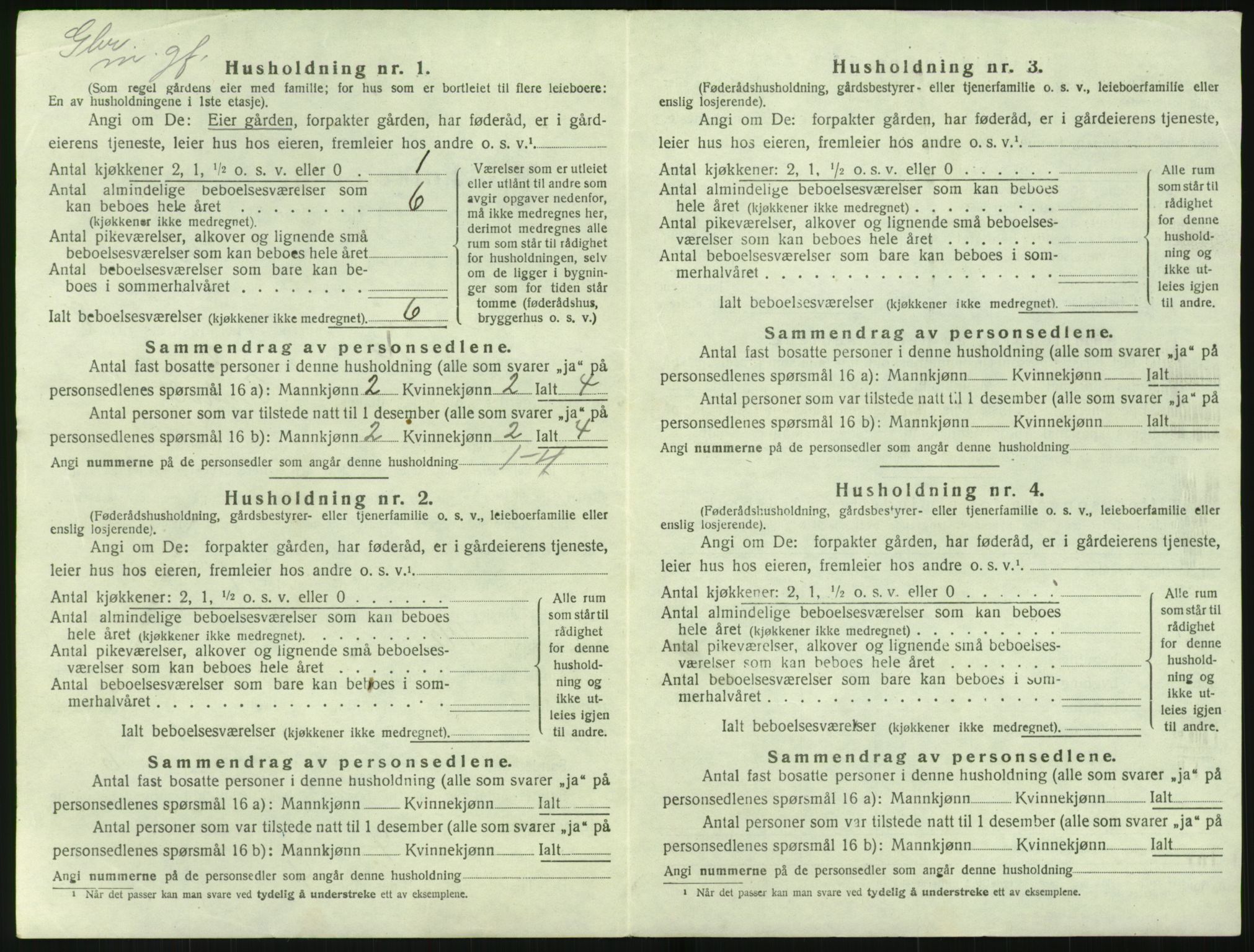 SAK, 1920 census for Tromøy, 1920, p. 950