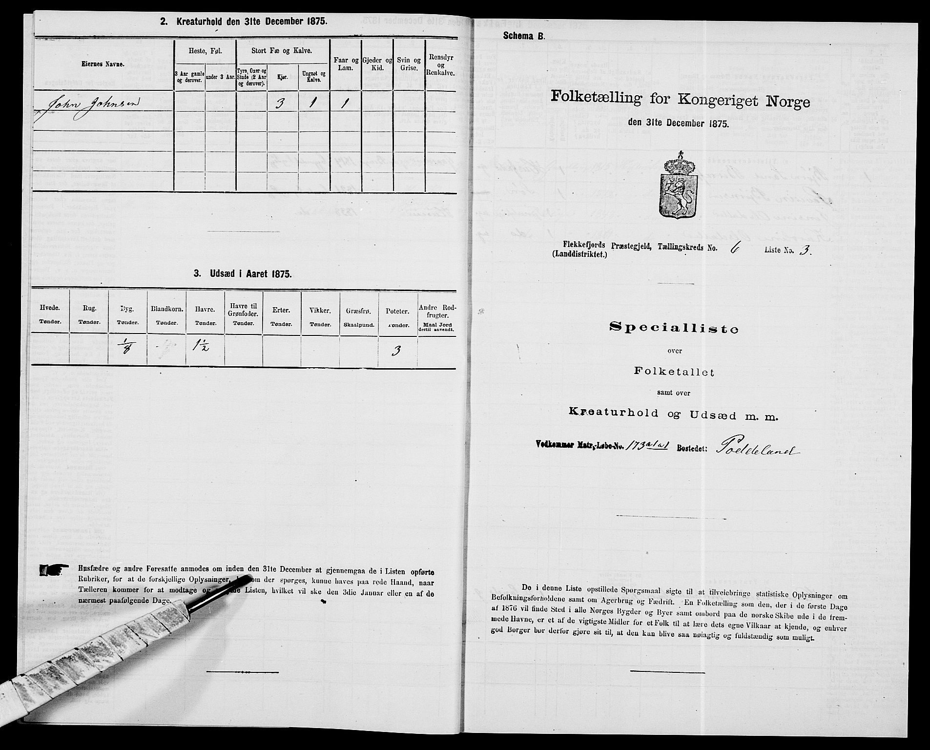 SAK, 1875 census for 1042L Flekkefjord/Nes og Hidra, 1875, p. 789