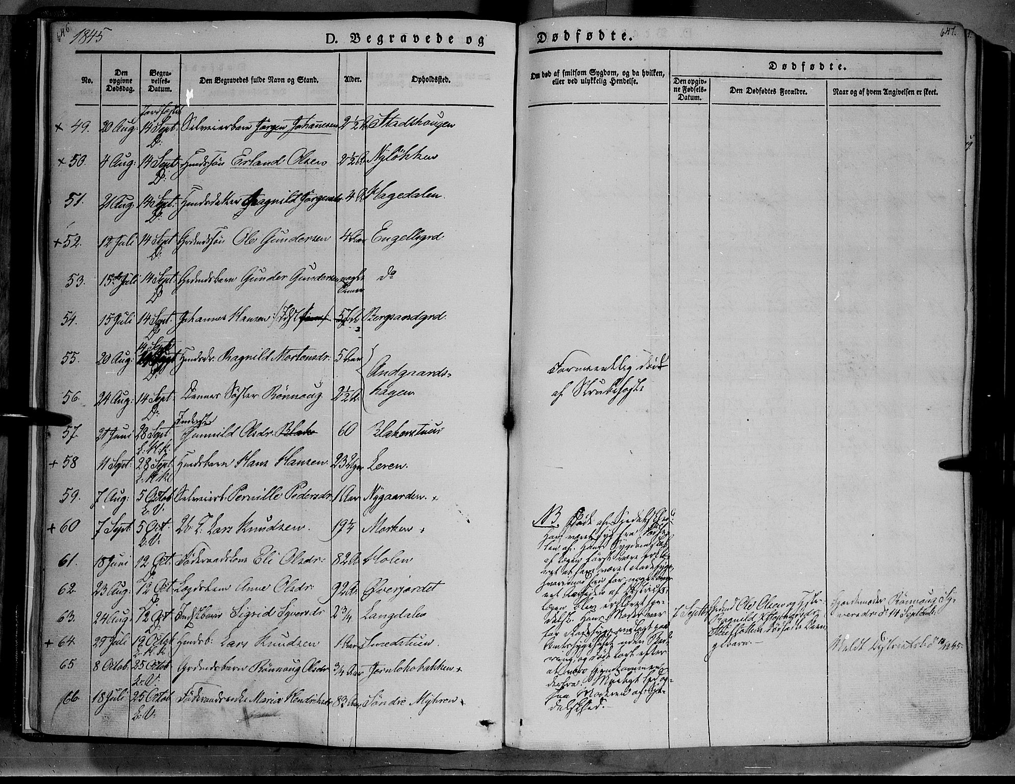 Lesja prestekontor, SAH/PREST-068/H/Ha/Haa/L0006: Parish register (official) no. 6B, 1843-1854, p. 646-647