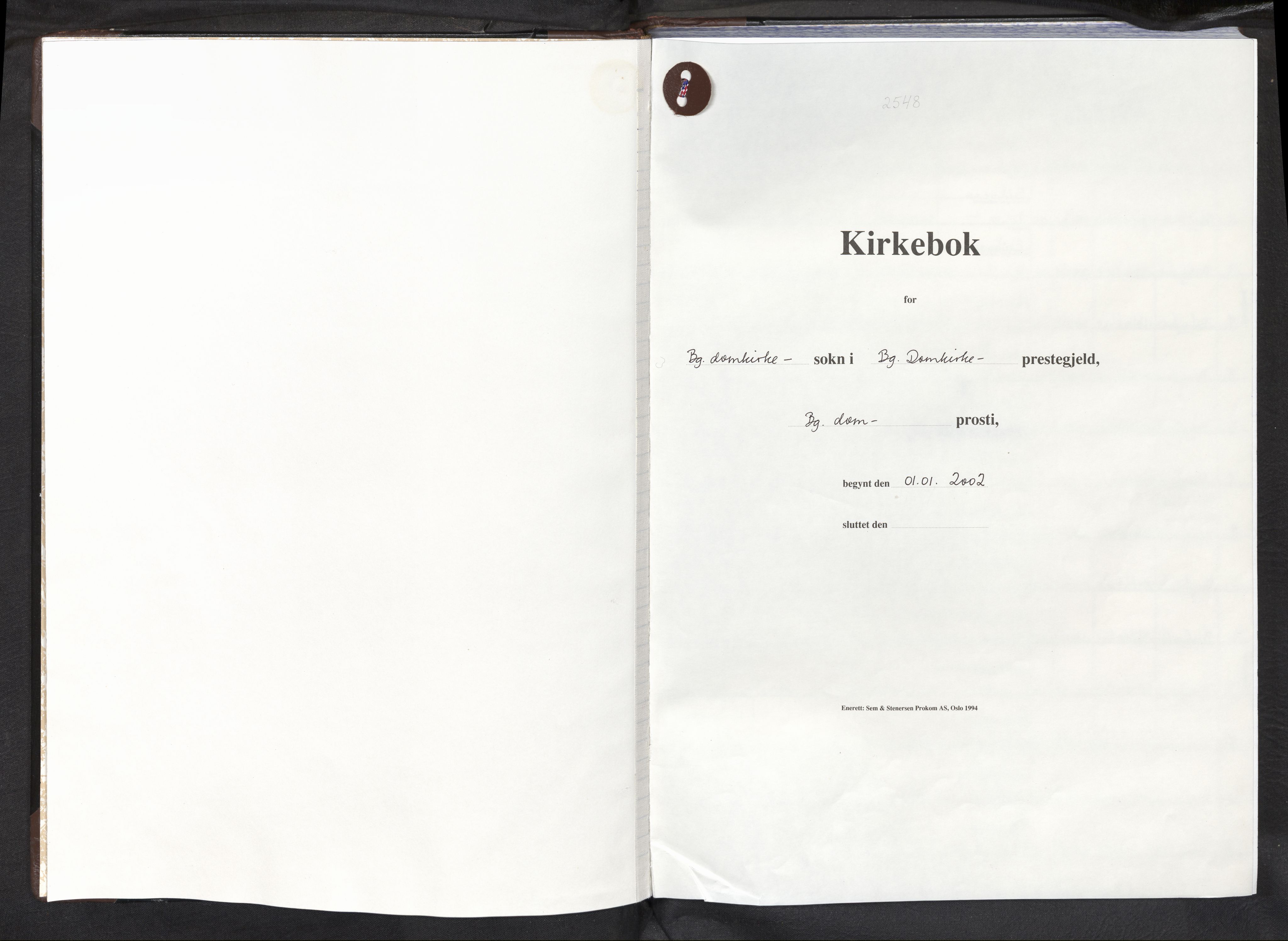 Domkirken sokneprestembete, SAB/A-74801/H/Haa: Parish register (official) no. D 1, 2002-2011