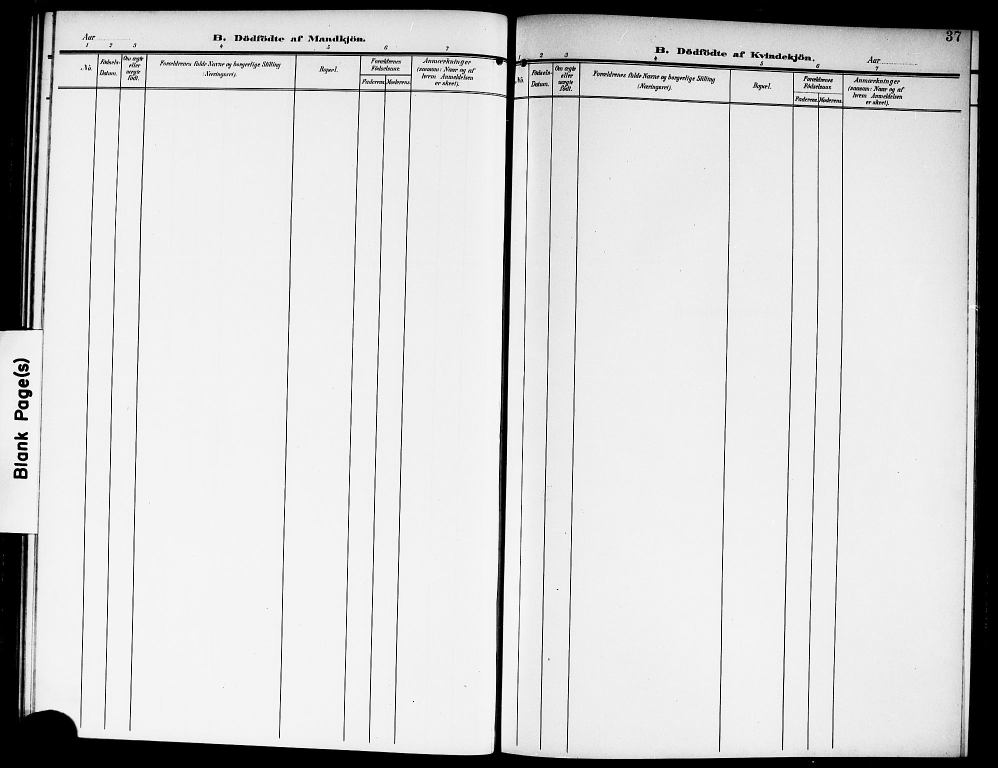 Fet prestekontor Kirkebøker, AV/SAO-A-10370a/G/Gb/L0005: Parish register (copy) no. II 5, 1904-1913, p. 37