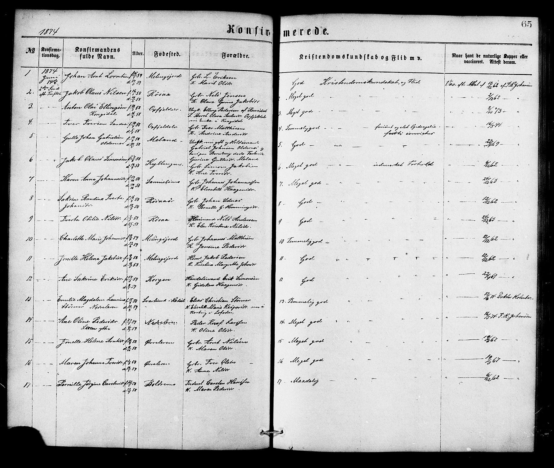 Ministerialprotokoller, klokkerbøker og fødselsregistre - Nordland, SAT/A-1459/826/L0378: Parish register (official) no. 826A01, 1865-1878, p. 65