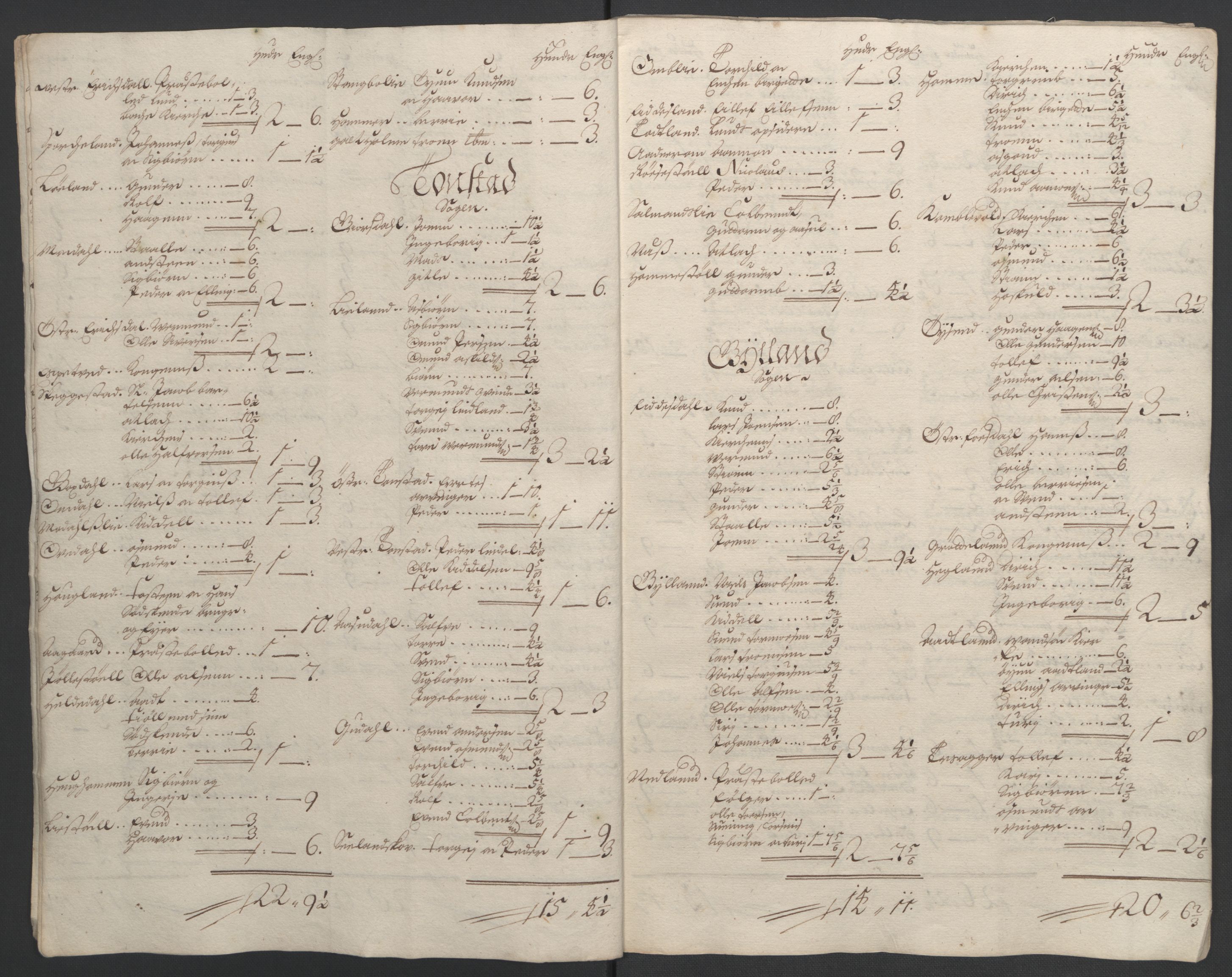 Rentekammeret inntil 1814, Reviderte regnskaper, Fogderegnskap, AV/RA-EA-4092/R43/L2545: Fogderegnskap Lista og Mandal, 1694-1695, p. 118