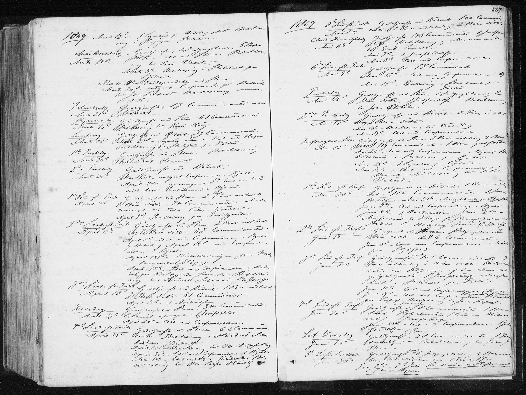 Ministerialprotokoller, klokkerbøker og fødselsregistre - Sør-Trøndelag, SAT/A-1456/612/L0377: Parish register (official) no. 612A09, 1859-1877, p. 567