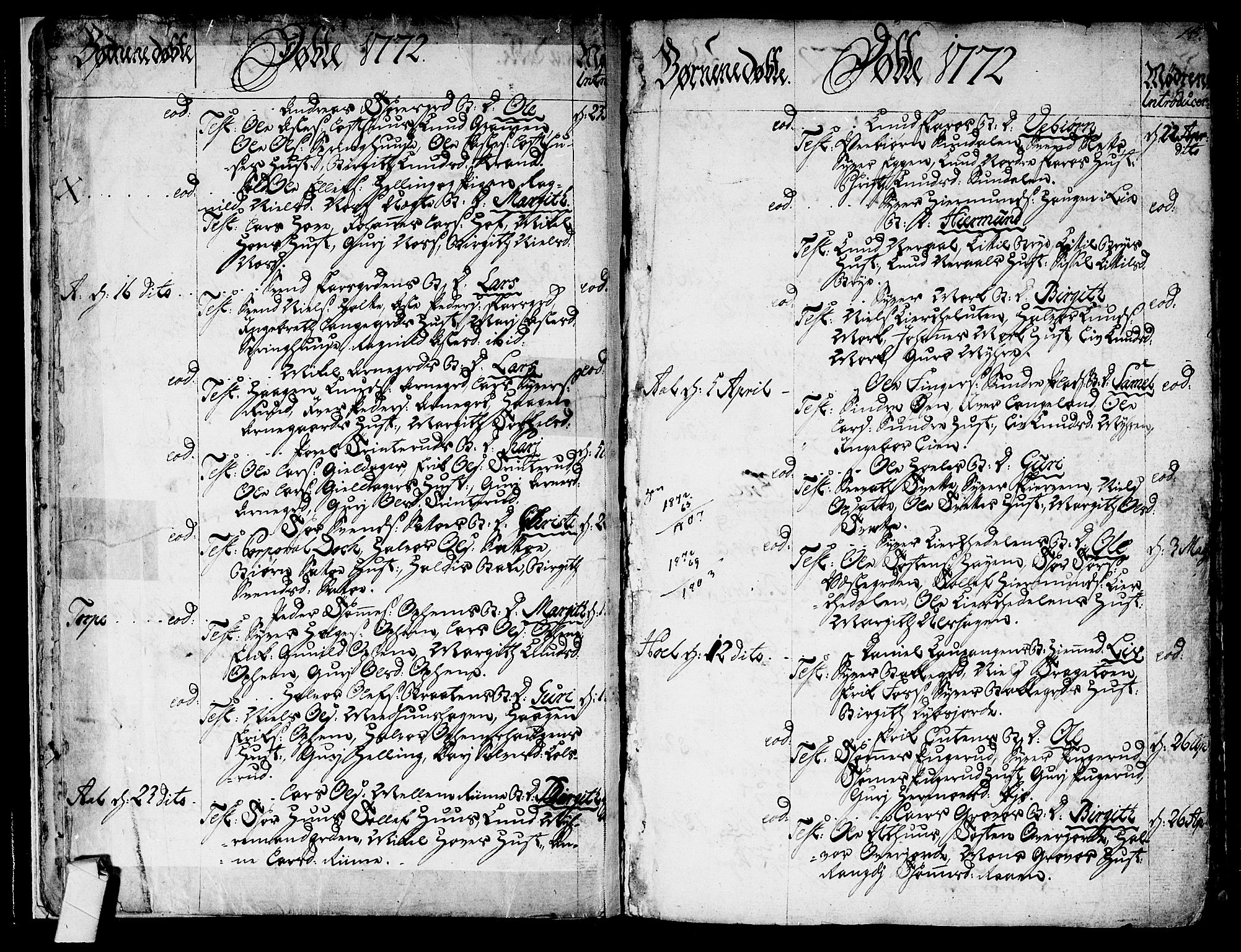 Ål kirkebøker, SAKO/A-249/F/Fa/L0002: Parish register (official) no. I 2, 1771-1806, p. 12-13