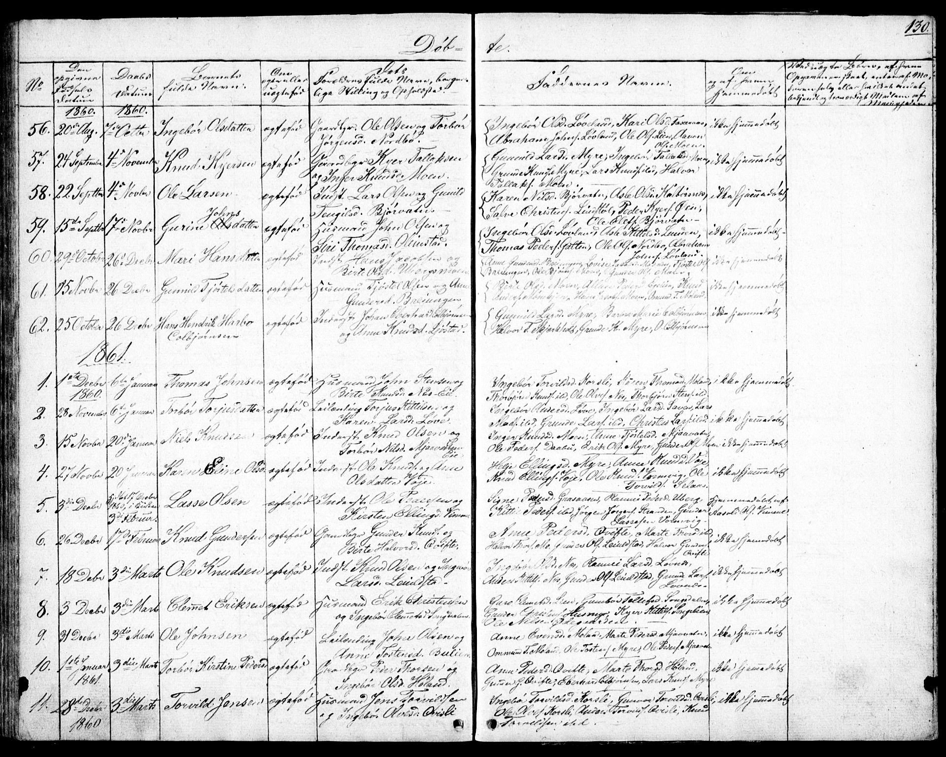 Gjerstad sokneprestkontor, AV/SAK-1111-0014/F/Fb/Fbb/L0002: Parish register (copy) no. B 2, 1831-1862, p. 130