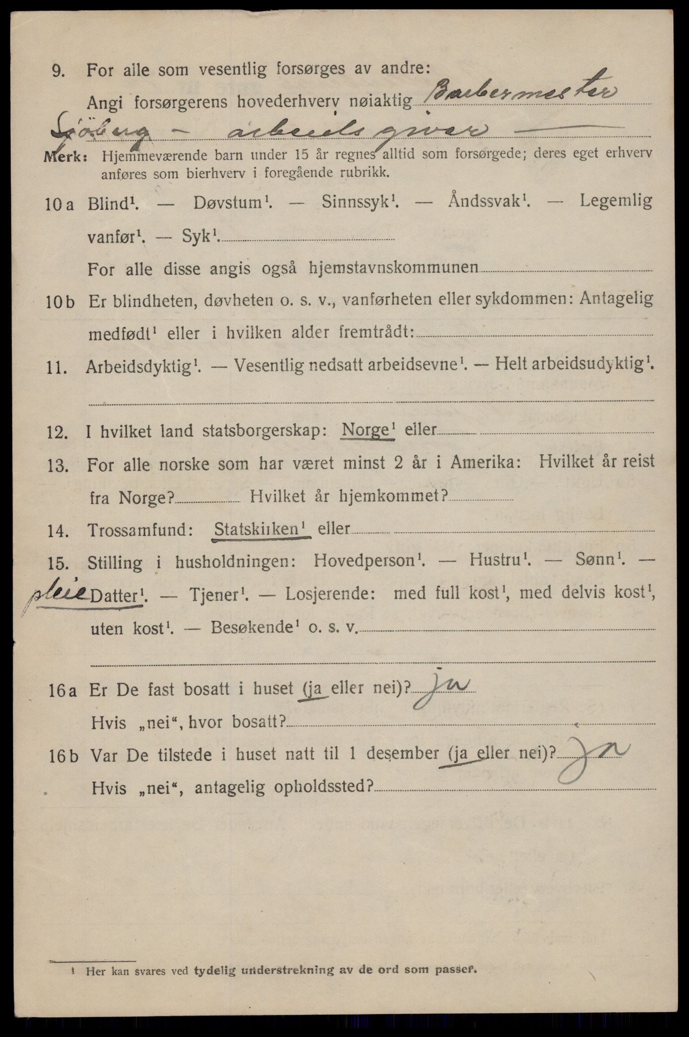 SAT, 1920 census for Trondheim, 1920, p. 143771