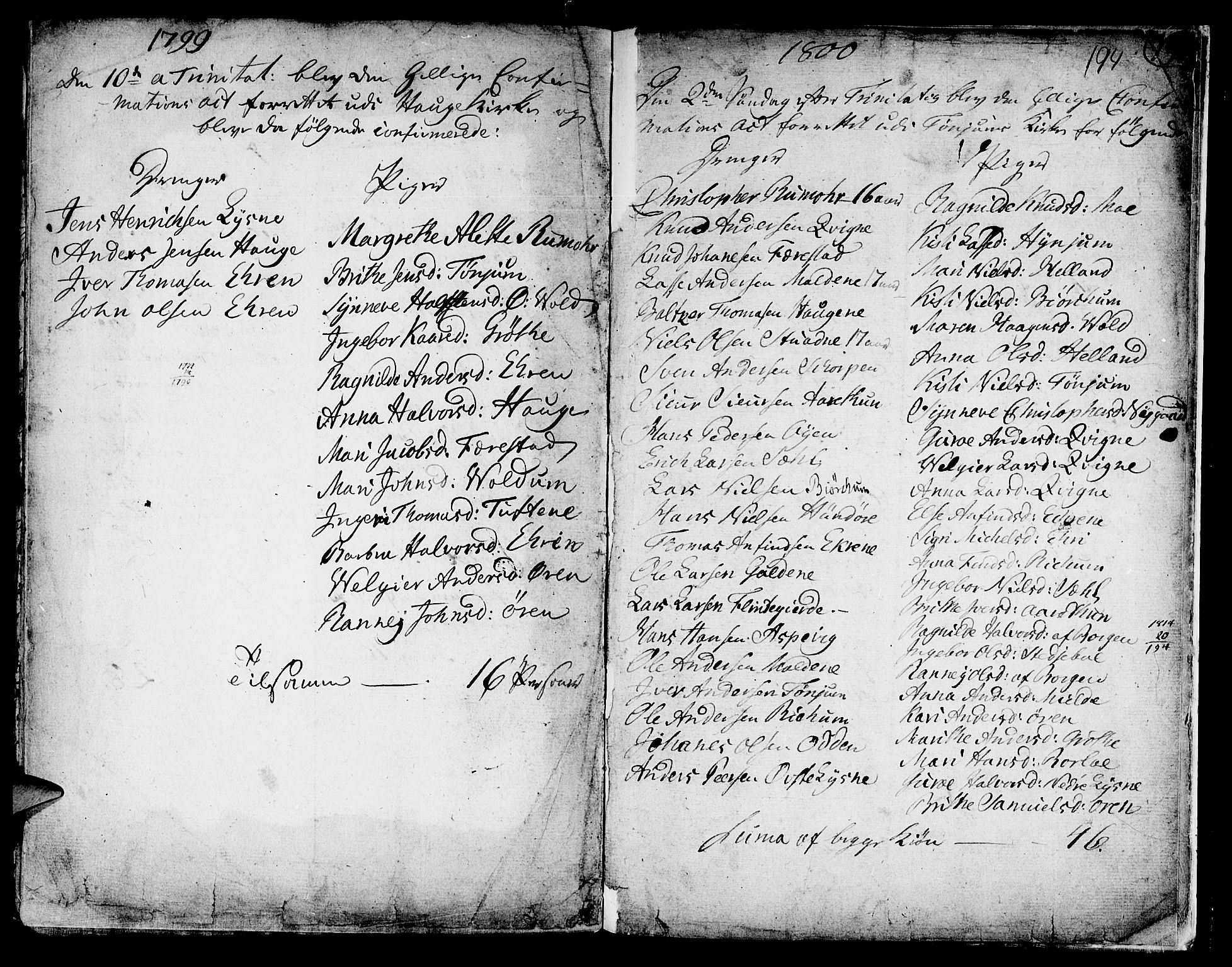 Lærdal sokneprestembete, SAB/A-81201: Parish register (official) no. A 3, 1783-1804, p. 194