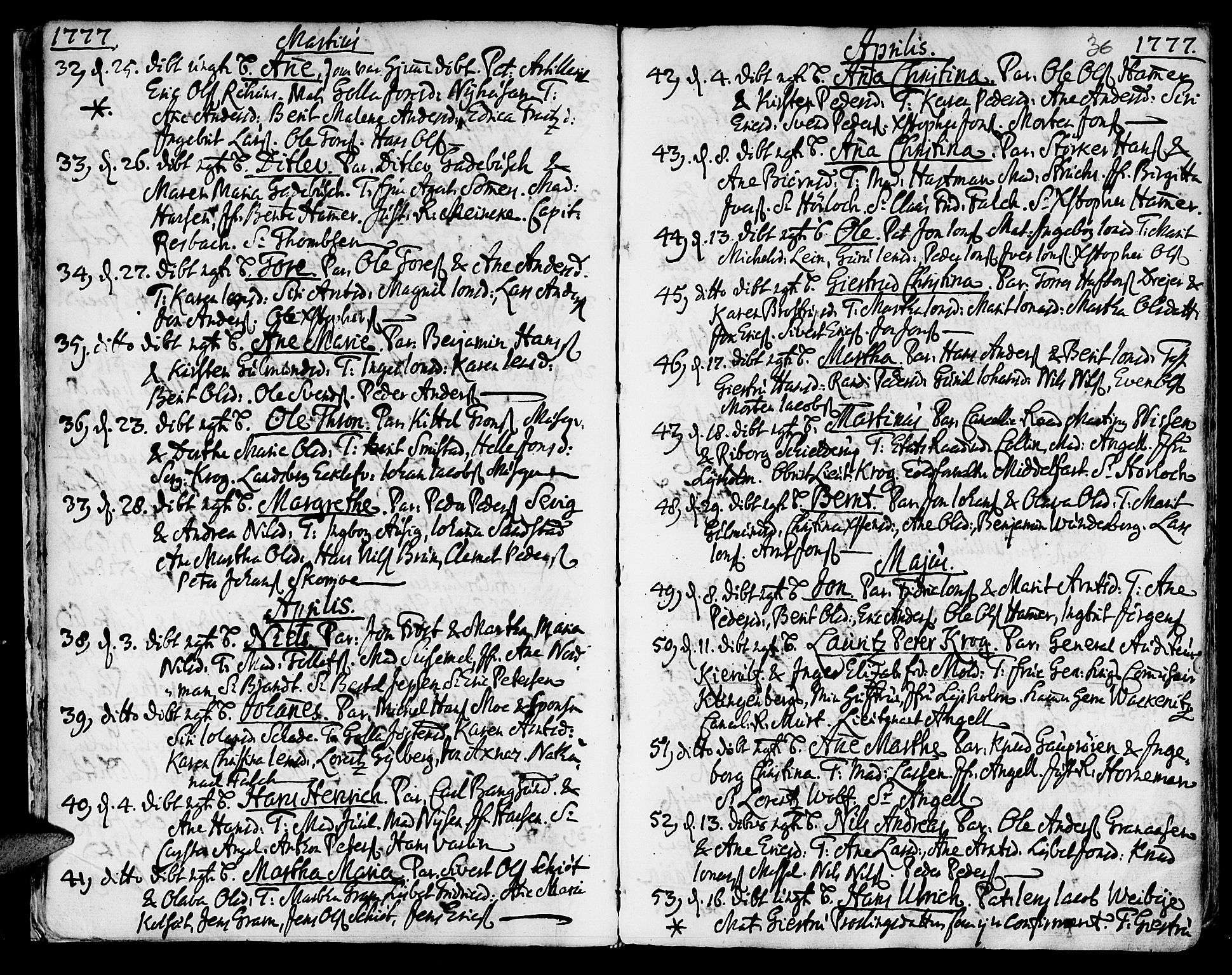 Ministerialprotokoller, klokkerbøker og fødselsregistre - Sør-Trøndelag, SAT/A-1456/601/L0039: Parish register (official) no. 601A07, 1770-1819, p. 36