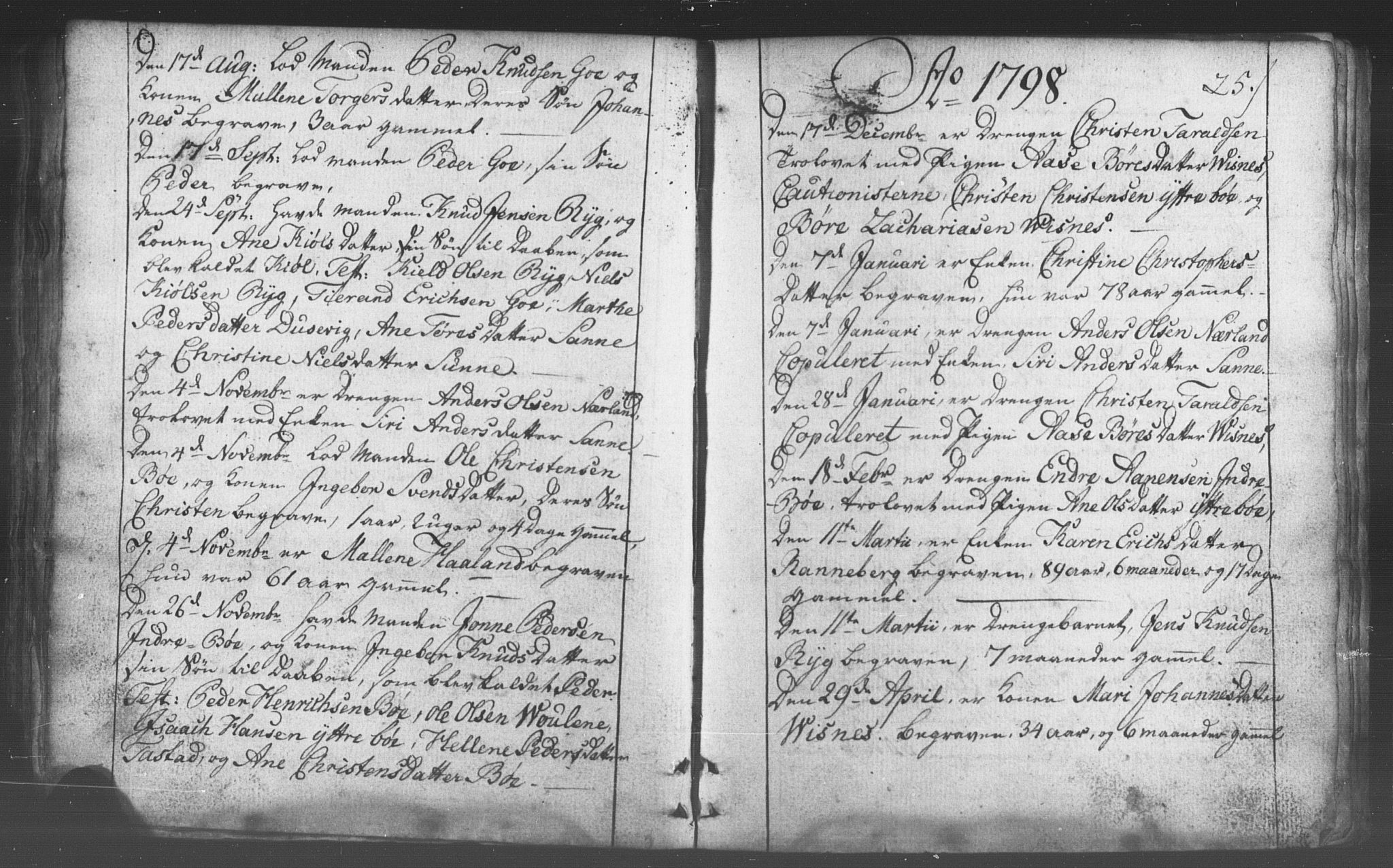 Domkirken sokneprestkontor, SAST/A-101812/001/30/30BB/L0006: Parish register (copy) no. B 6, 1783-1815, p. 25